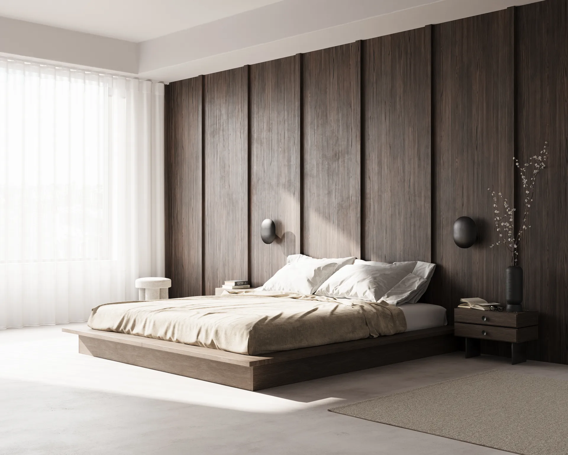 Applique Clam 26 cm, Burned black 101 Copenhagen