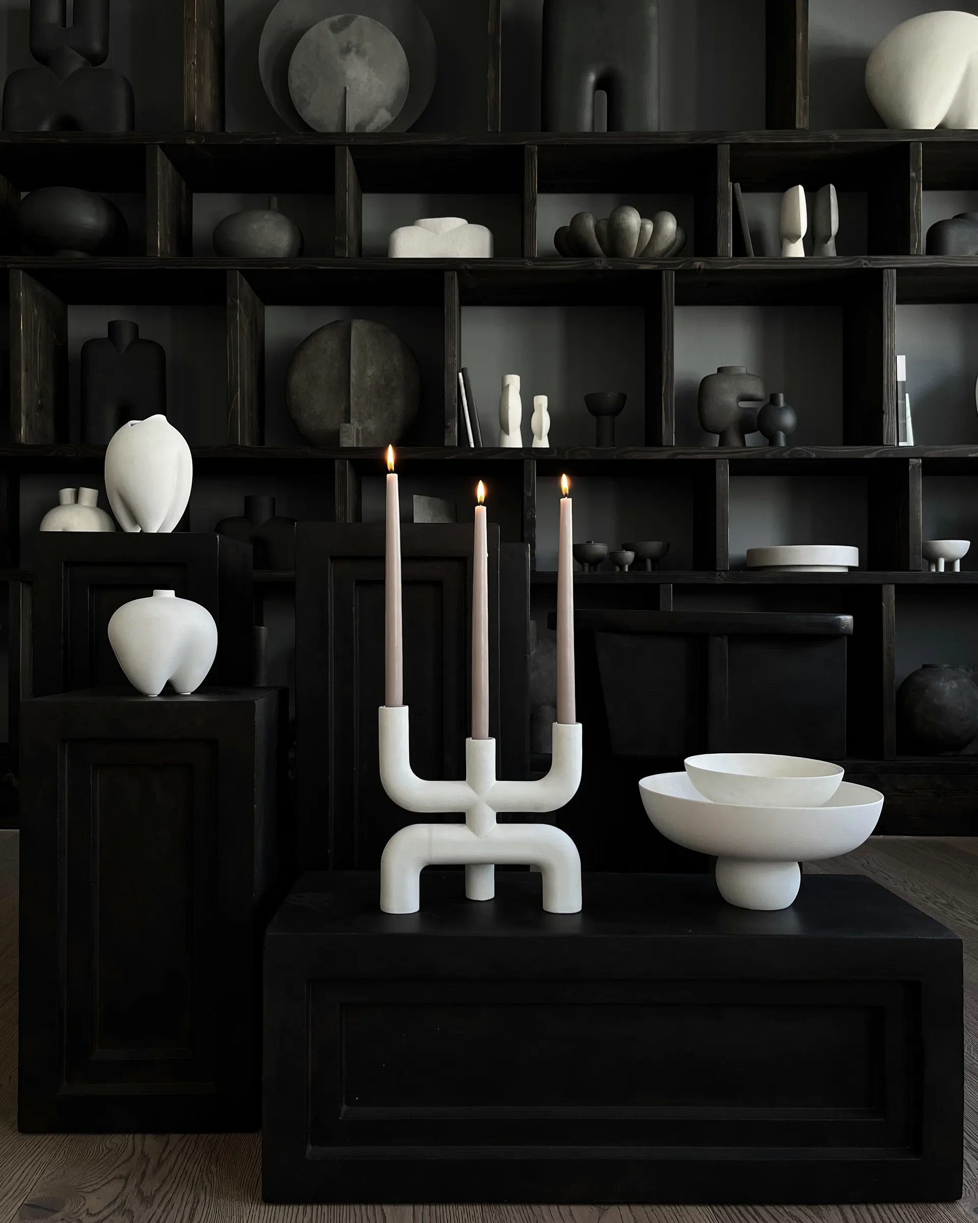 Candeliere Cobra 25x25 cm, Bone white 101 Copenhagen