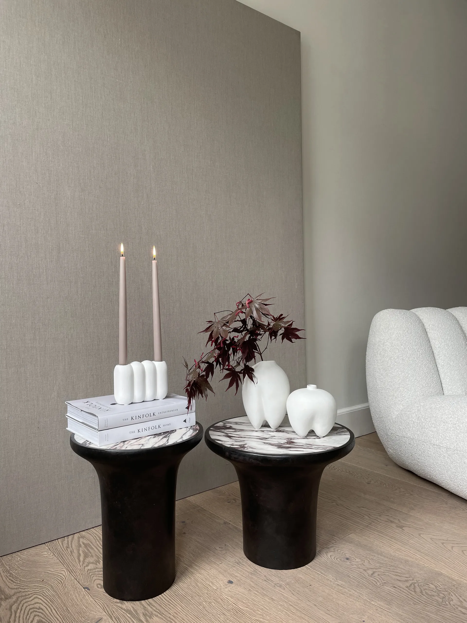 Candeliere Tube Bone White, 11x14,5 cm 101 Copenhagen