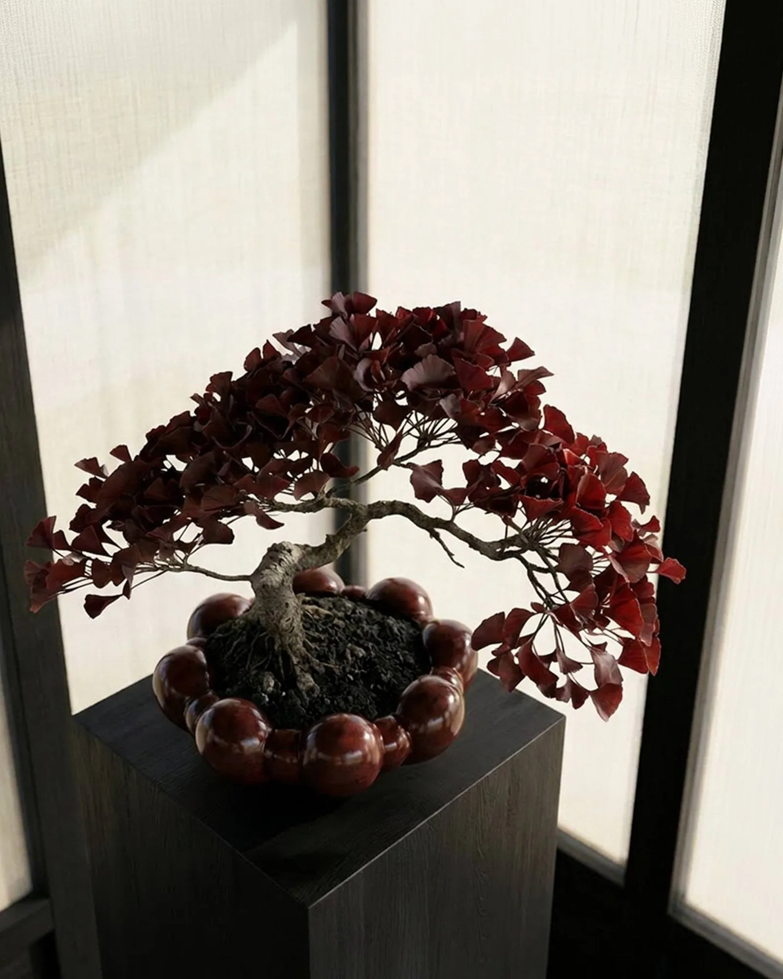 Ciotola grande Bloom Tray, Maroon 101 Copenhagen