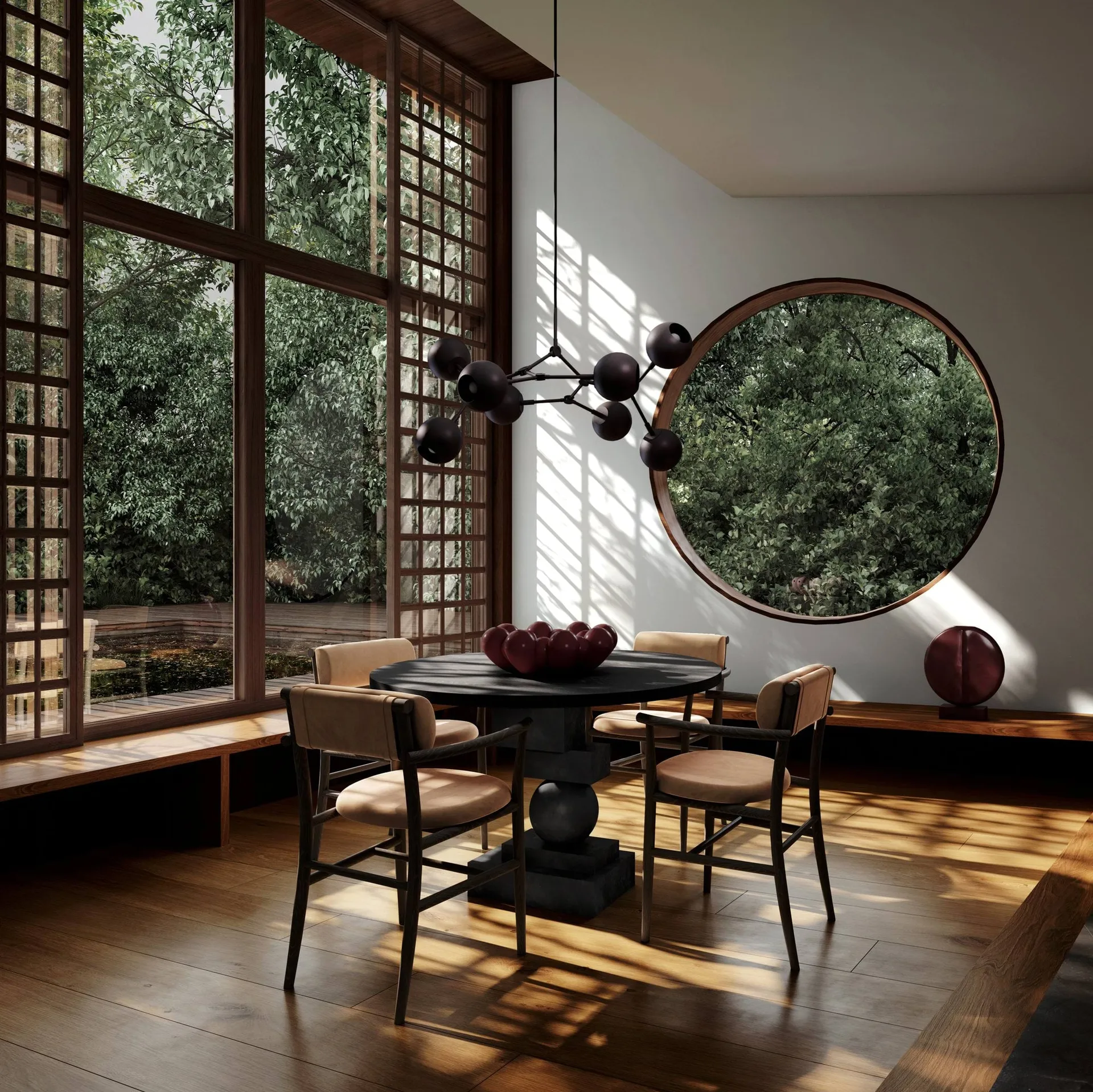 Ciotola grande Bloom Tray, Maroon 101 Copenhagen