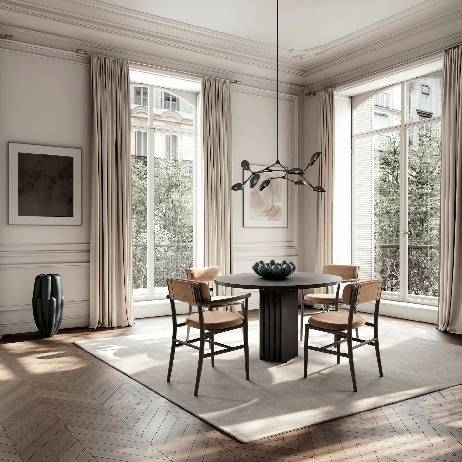 Ciotola grande Bloom Tray, Verde scuro 101 Copenhagen