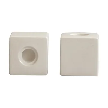 Cube portacandele set da 2 - High Glaze Betulla - 101 Copenhagen