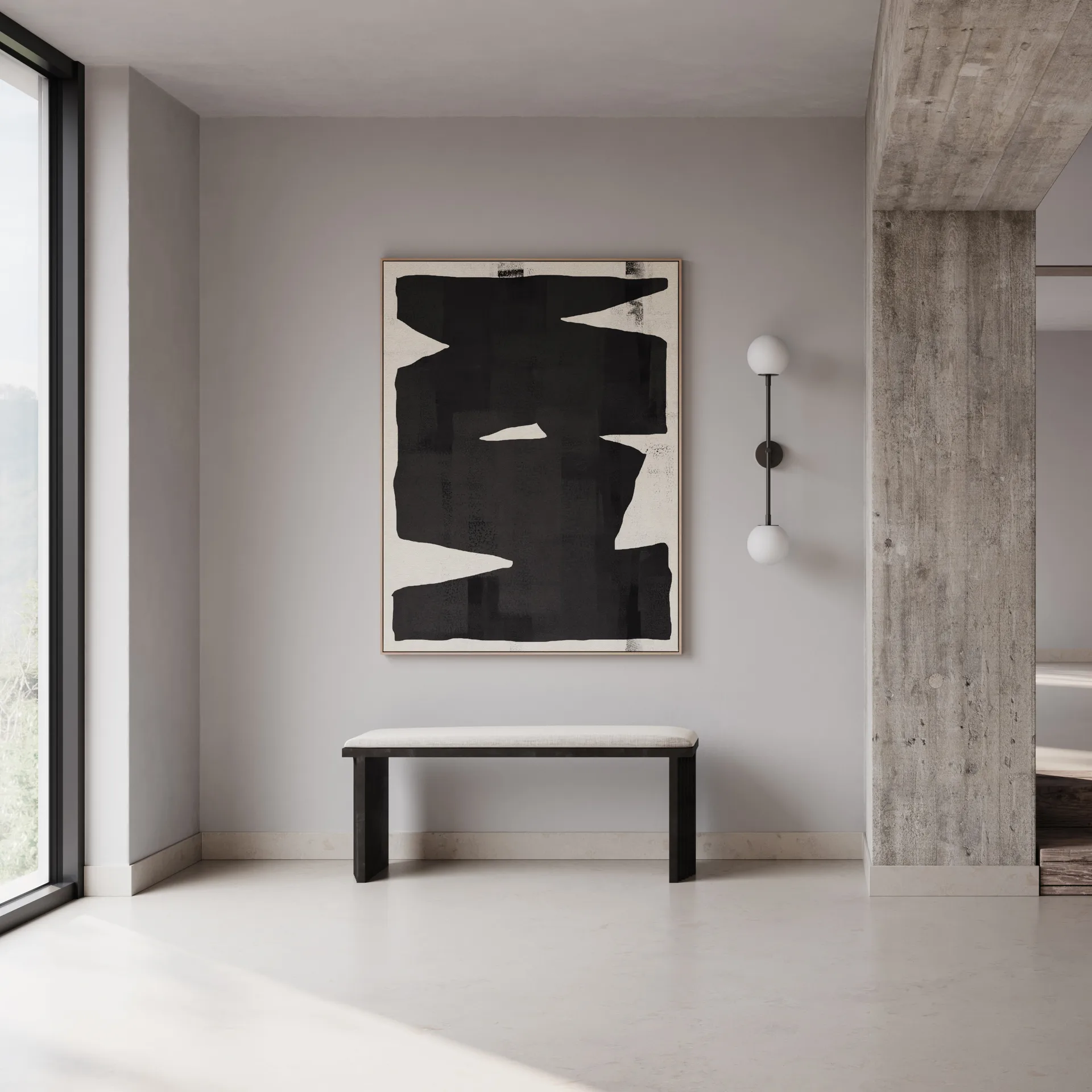 Cuscino per panchina in lino Arc 35x120 cm, Lino 101 Copenhagen