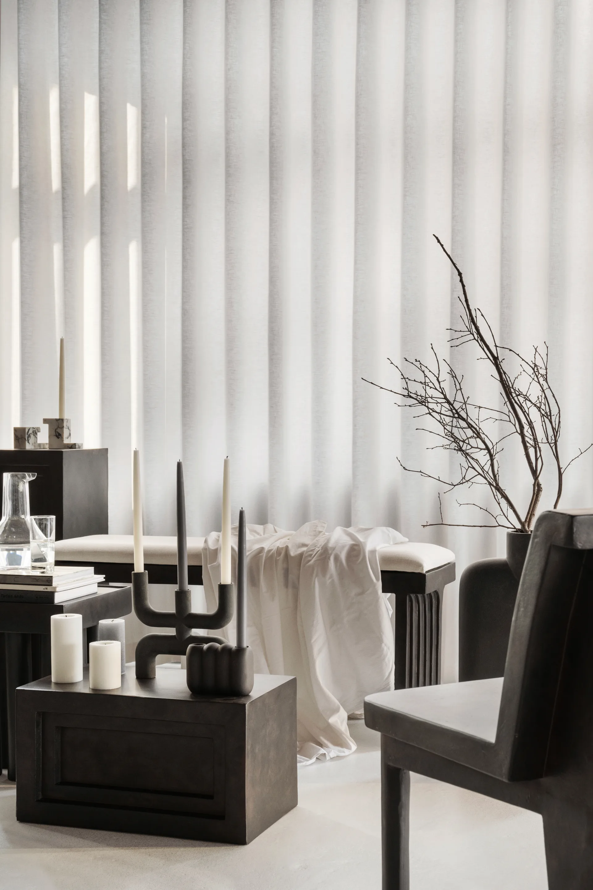 Cuscino per panchina in lino Arc 35x120 cm, Lino 101 Copenhagen