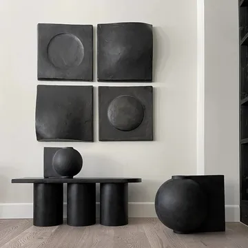 Decorazione da parete Scult Art Bubble, 58x58 cm - Color caffè - 101 Copenhagen