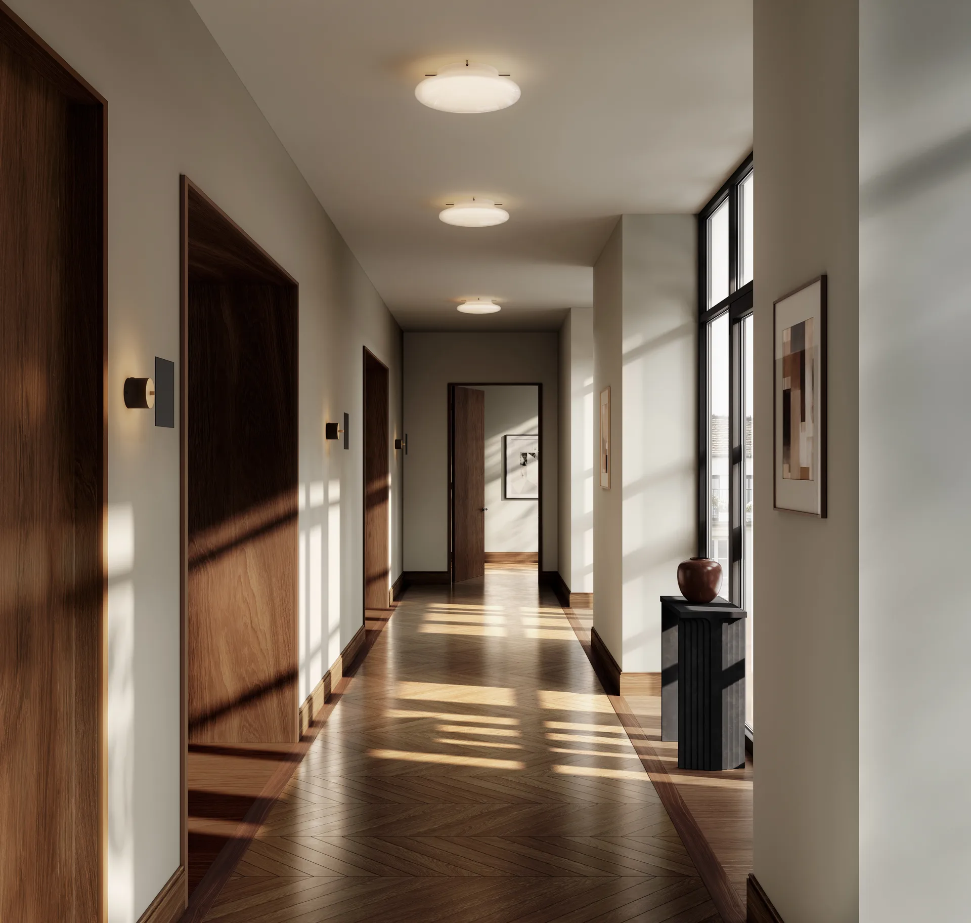 Lampada da parete Chameleon, Burned Black 101 Copenhagen