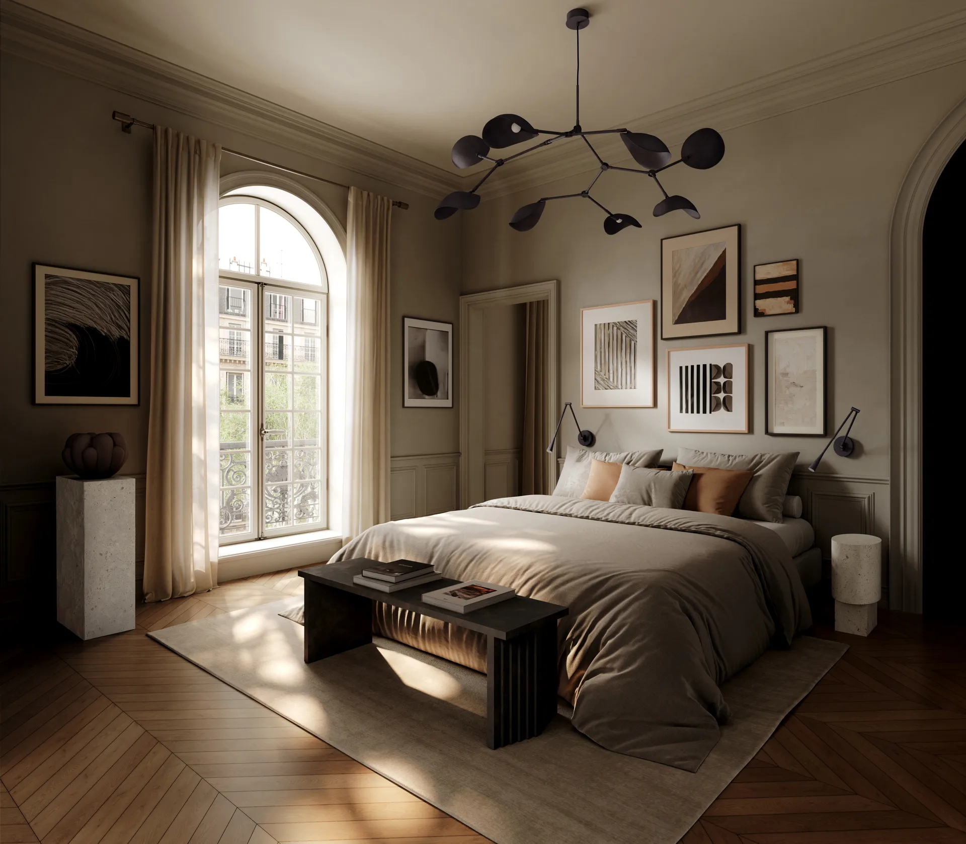 Lampada da parete Snake, Nero bruciato 101 Copenhagen