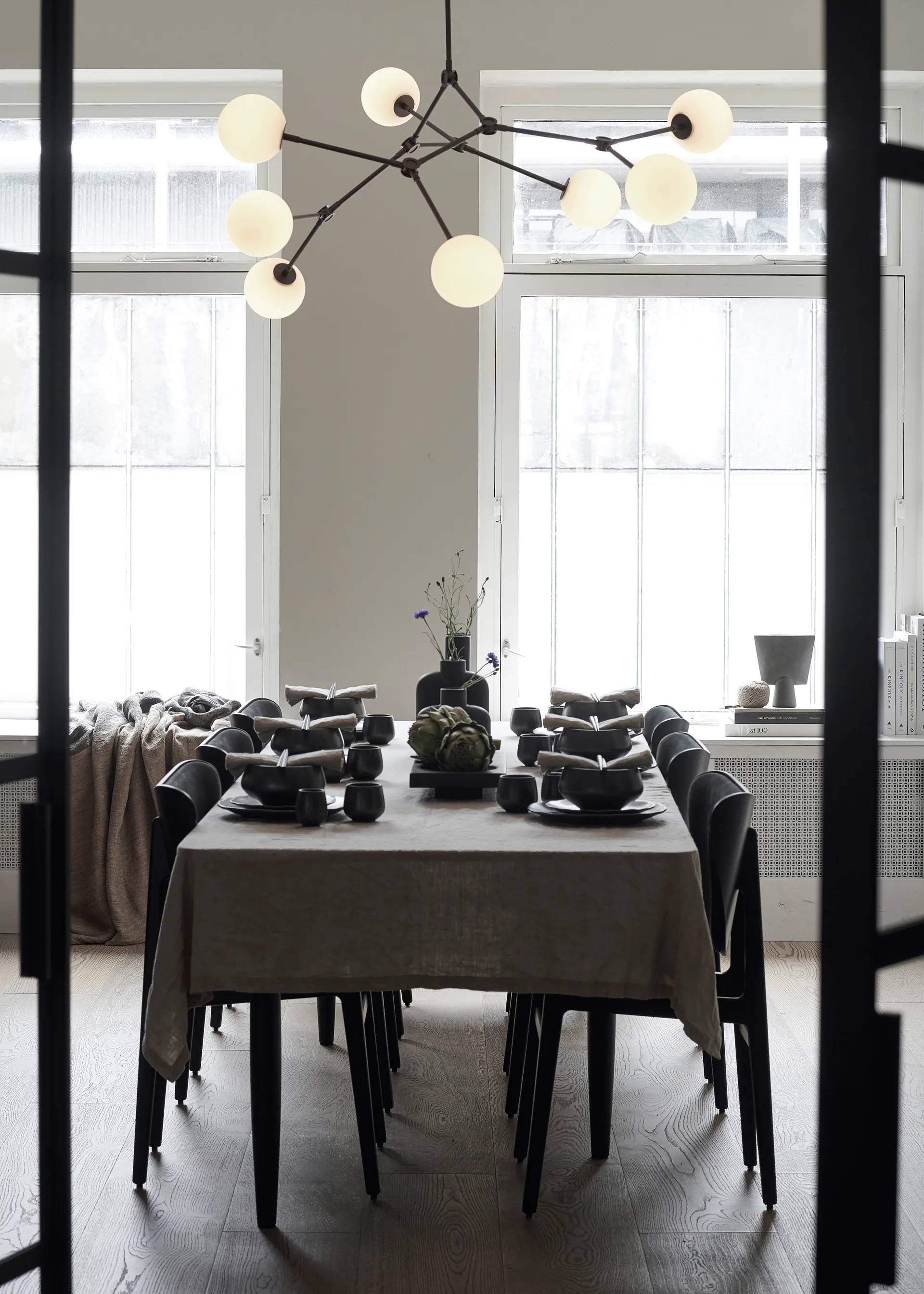 Lampadario Drop Chandelier Bulp, Grigio 101 Copenhagen