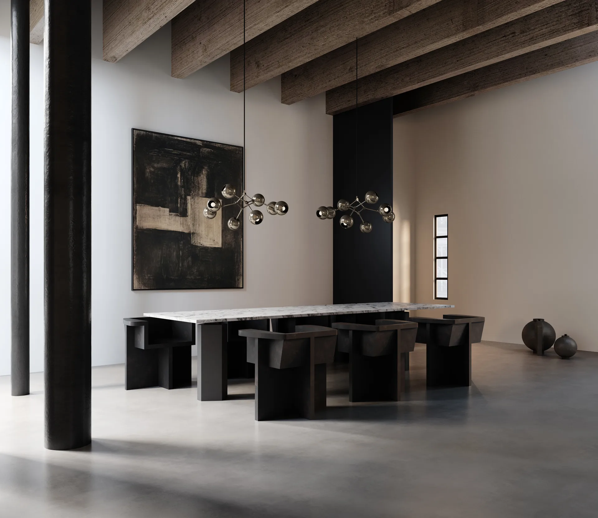Lampadario Drop Chandelier Globe mini, Cromo 101 Copenhagen