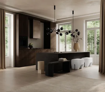 Lampadario Drop Chandelier Globe mini - Nero bruciato - 101 Copenhagen