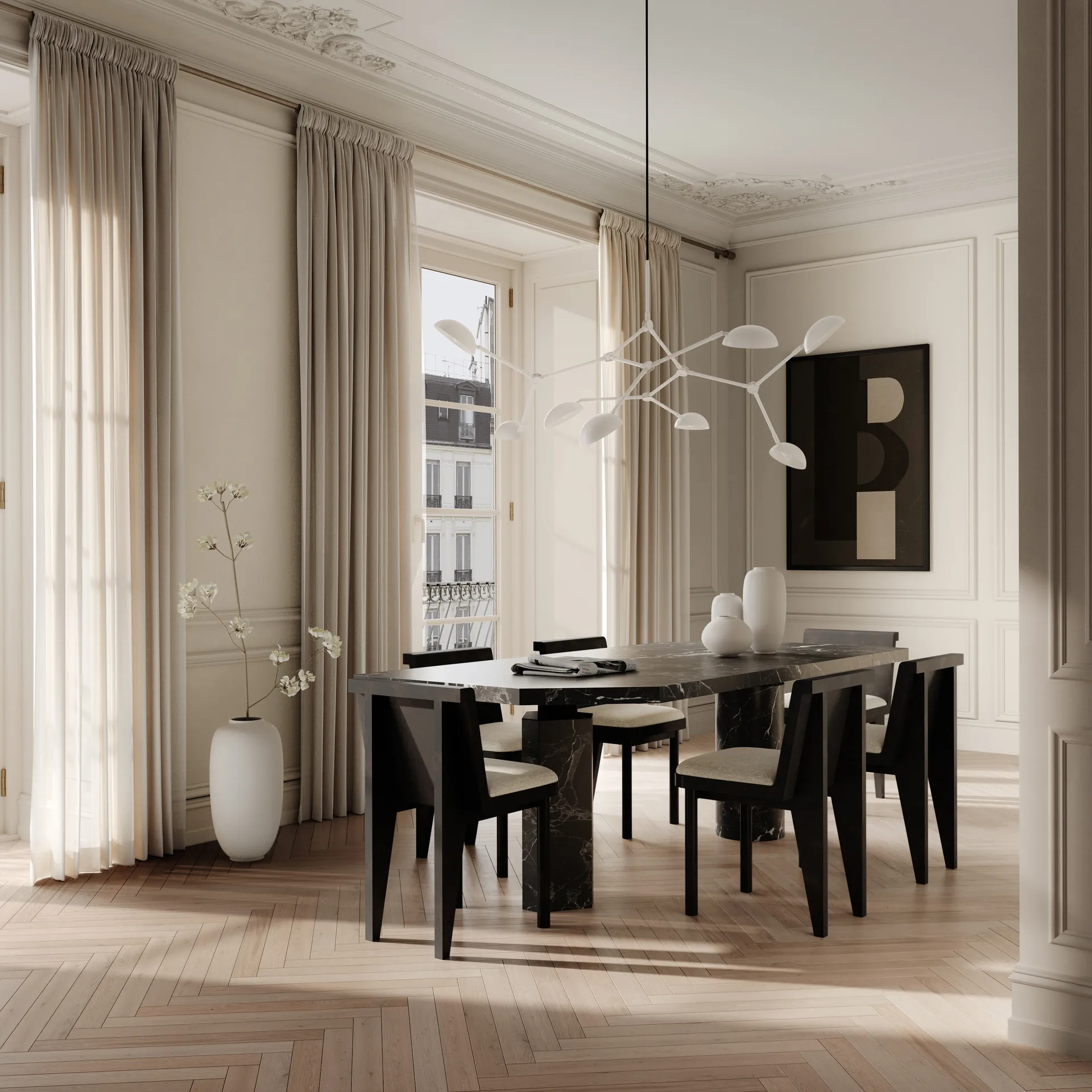 Lampadario Drop Chandelier mini, Bianco 101 Copenhagen