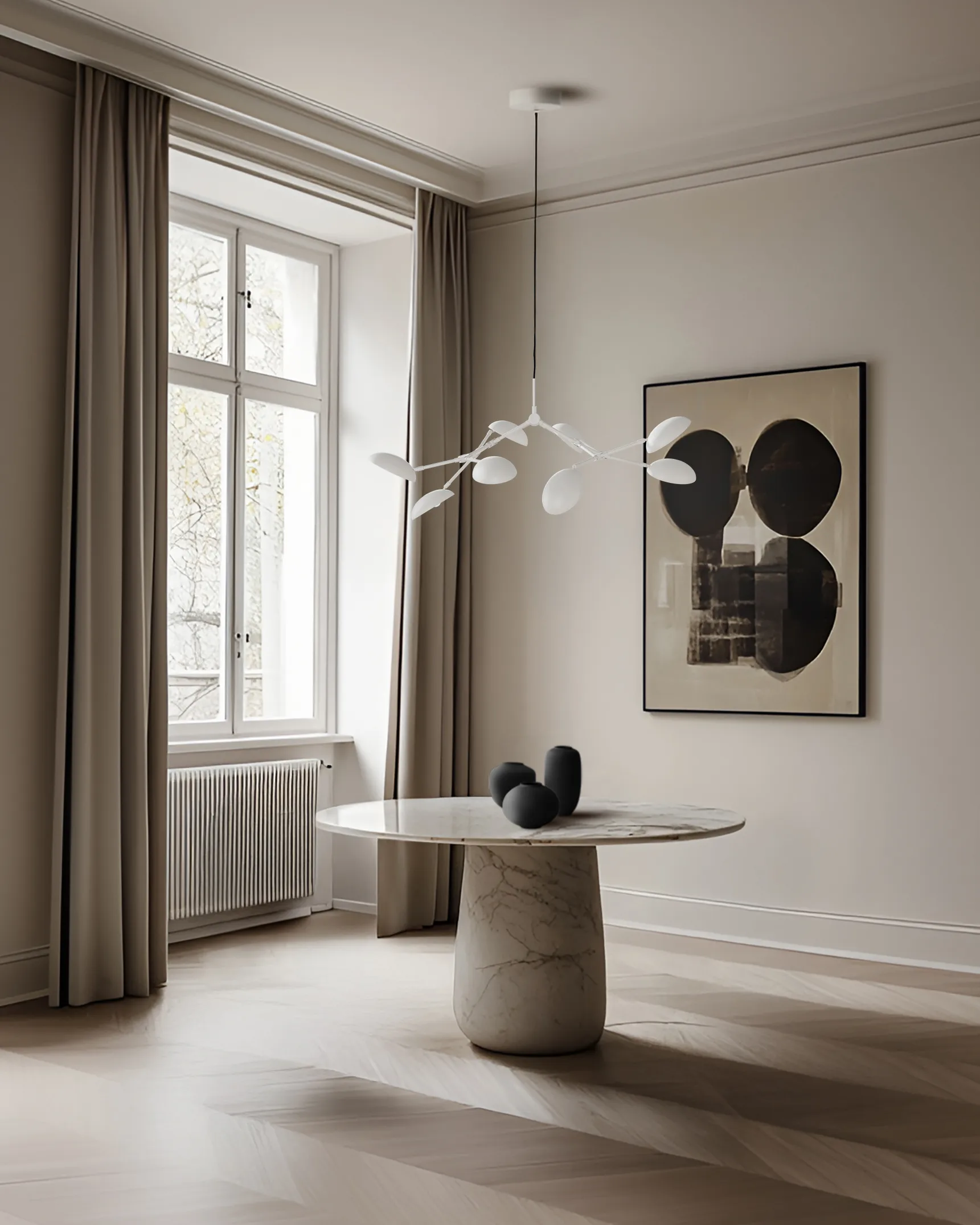 Lampadario Drop Chandelier mini, Bianco 101 Copenhagen