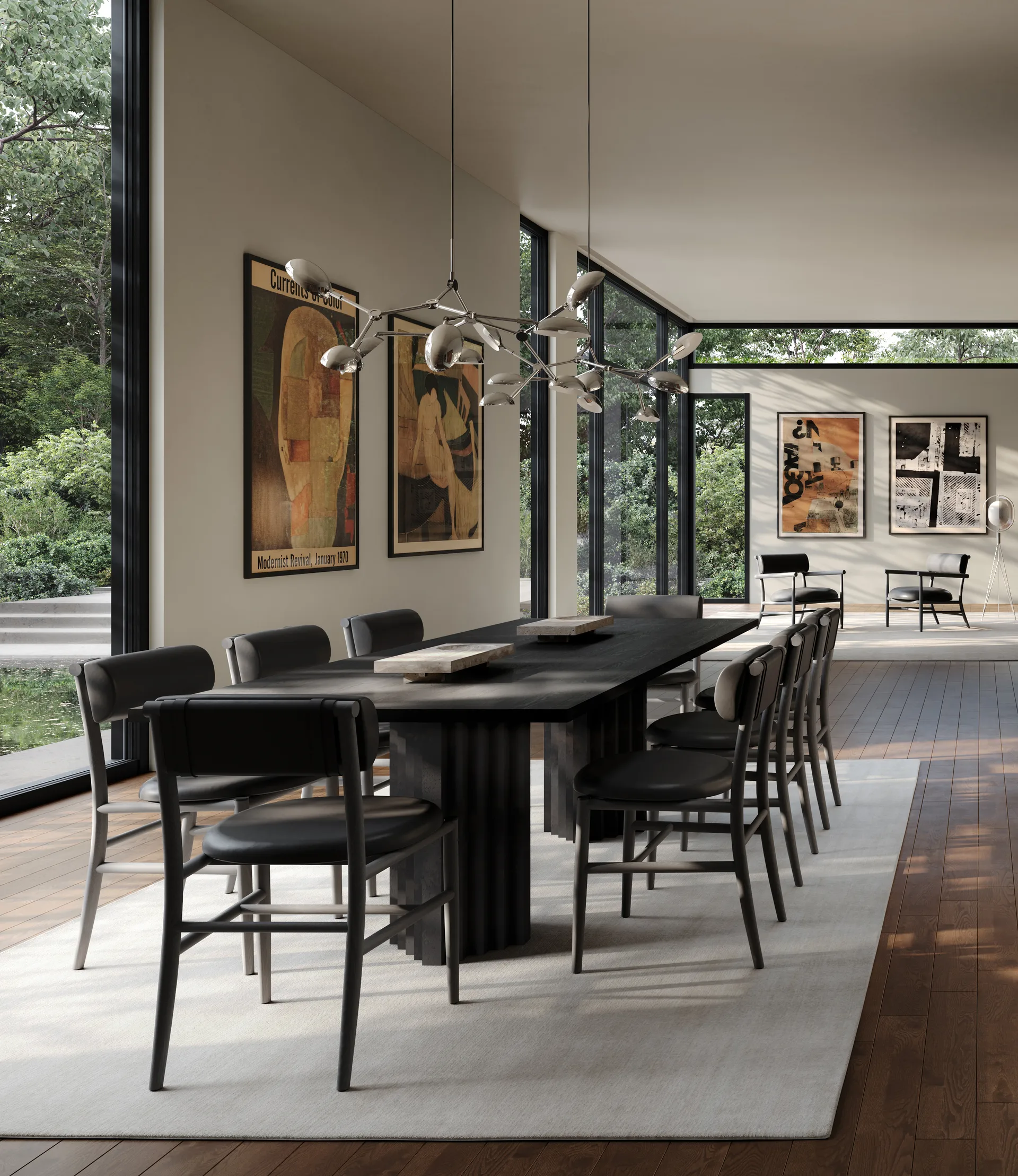 Lampadario Drop Chandelier mini, Chrome 101 Copenhagen