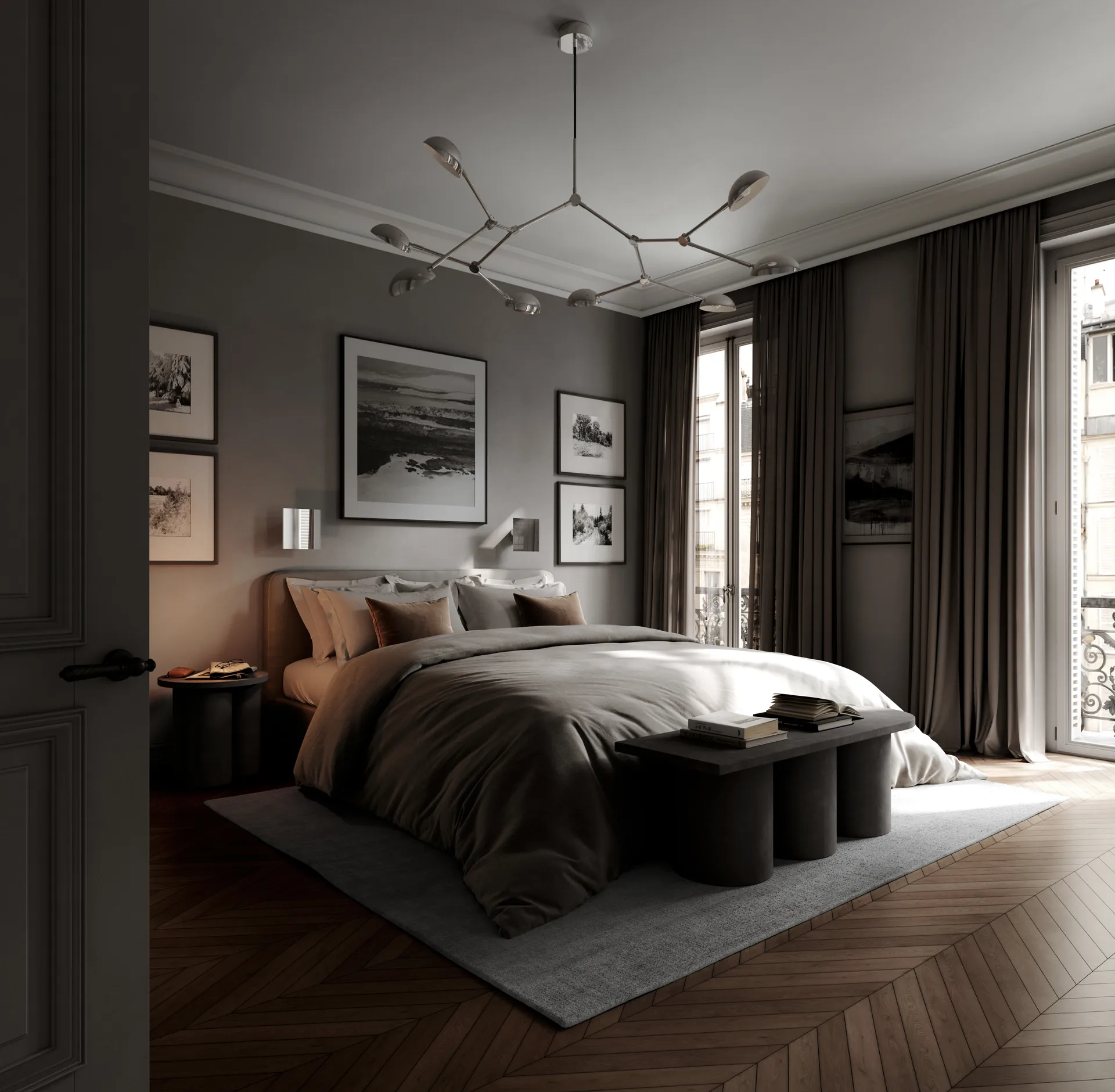 Lampadario Drop Chandelier mini, Chrome 101 Copenhagen