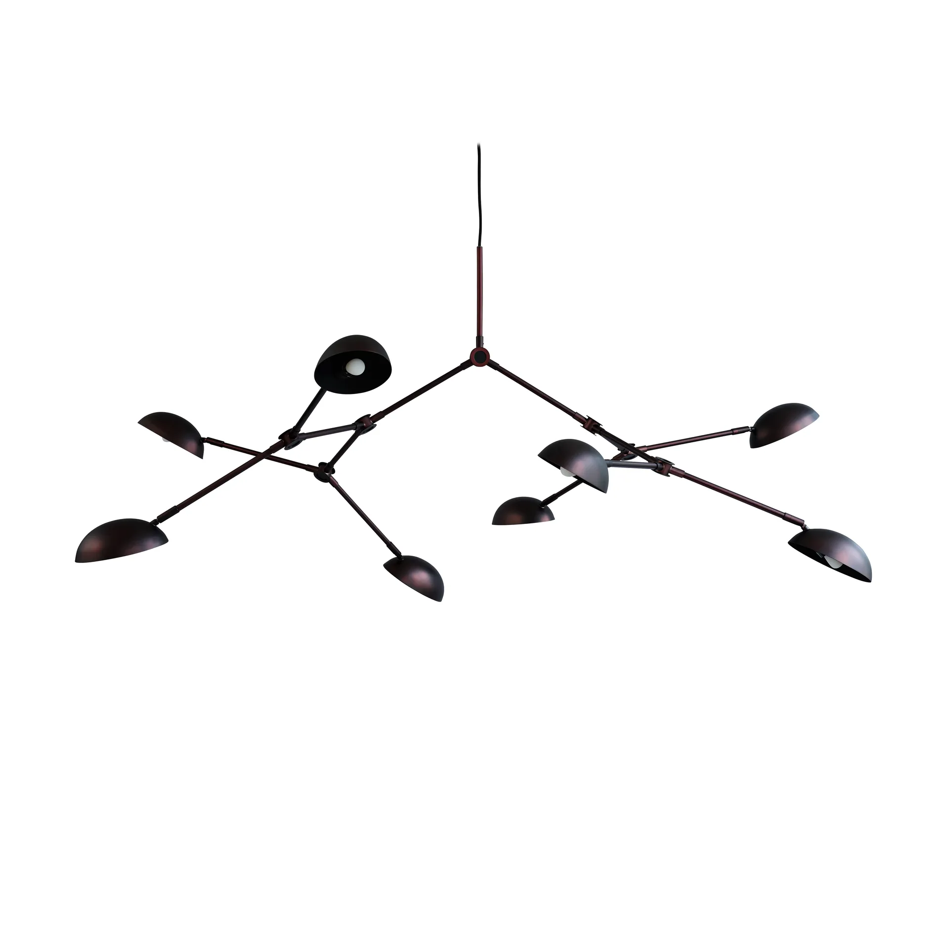 Lampadario Drop Chandelier mini, Nero bruciato 101 Copenhagen