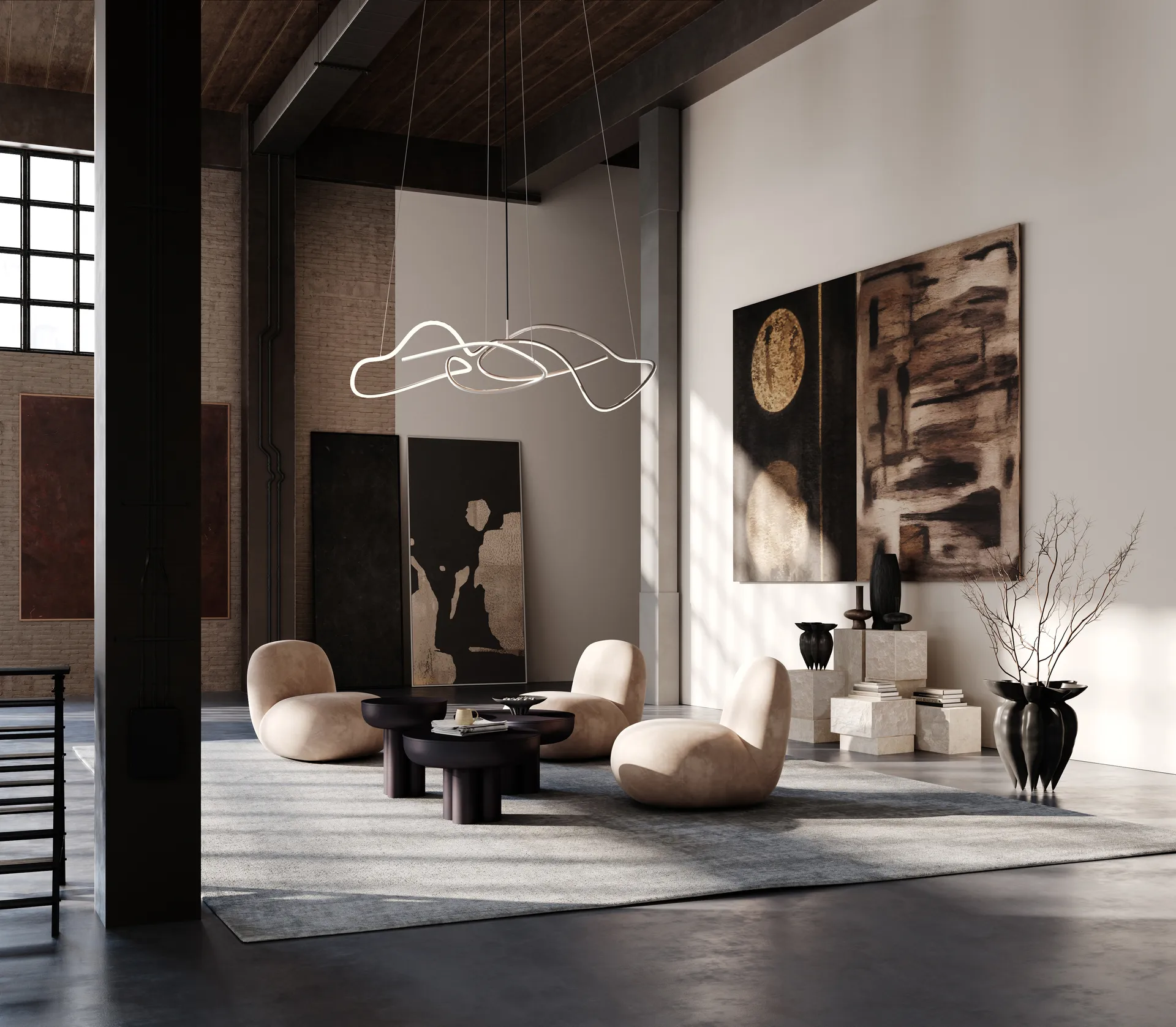 Lampadario Ghost Chandelier big, Cromo 101 Copenhagen