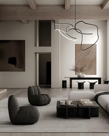 Lampadario Ghost Chandelier big - Nero bruciato - 101 Copenhagen