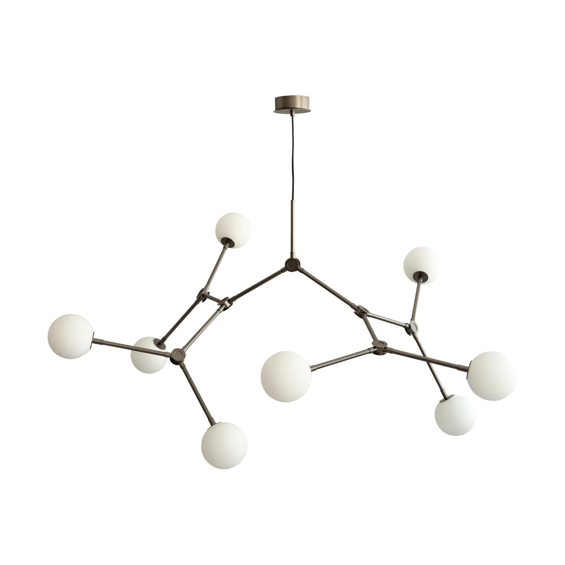Lampadario grande Drop Chandelier Bulp, Grigio 101 Copenhagen