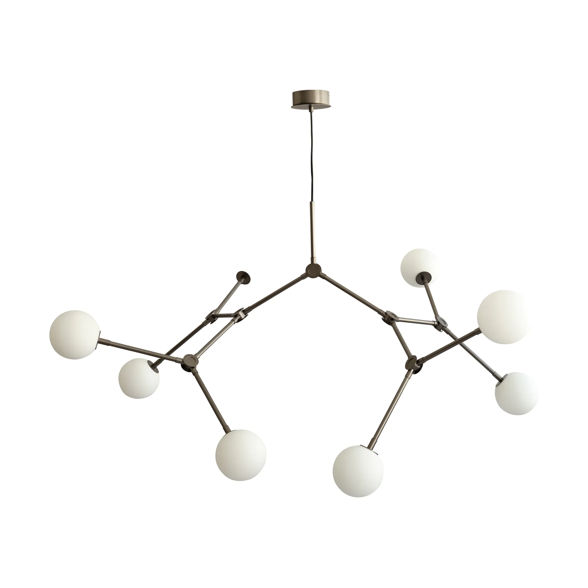 Lampadario grande Drop Chandelier Bulp, Grigio 101 Copenhagen