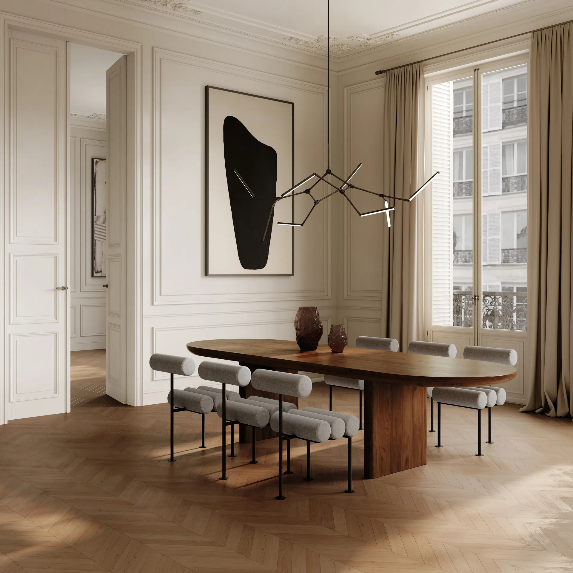 Lampadario Stick Chandelier, Bronzo 101 Copenhagen