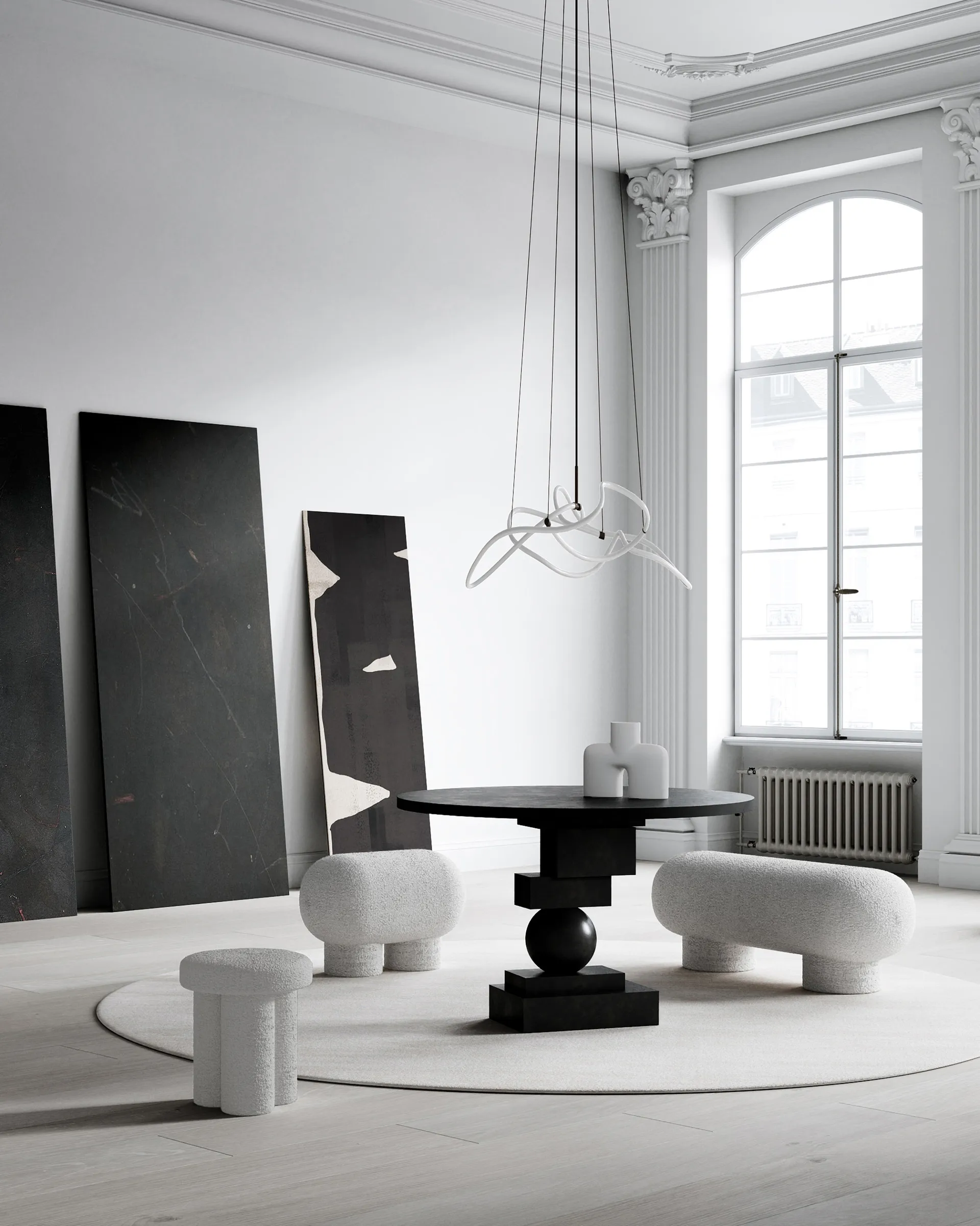 Panca Big Foot petit, Nubuck 101 Copenhagen