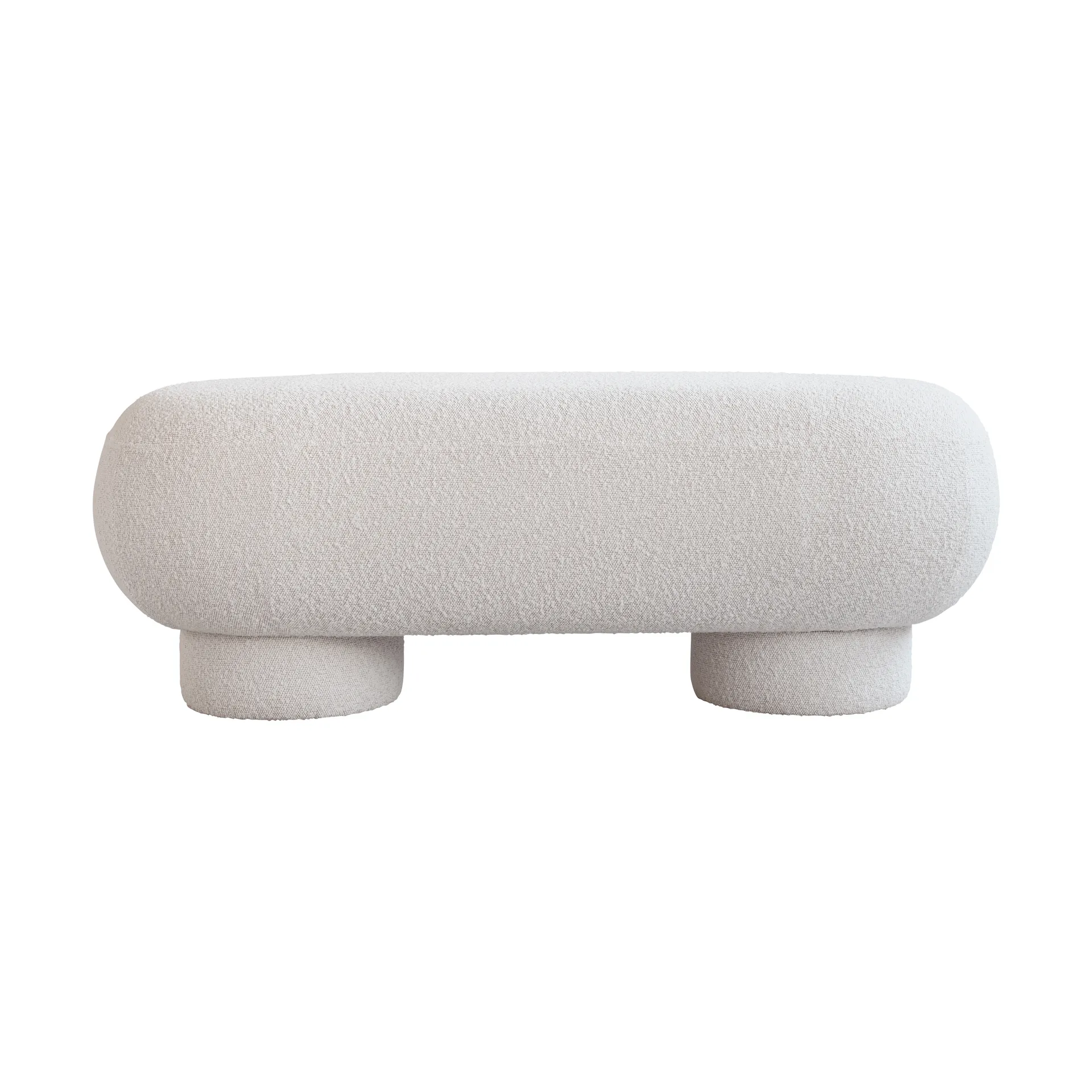 Panchina Big Foot petit 120x44 cm, Bouclé 101 Copenhagen