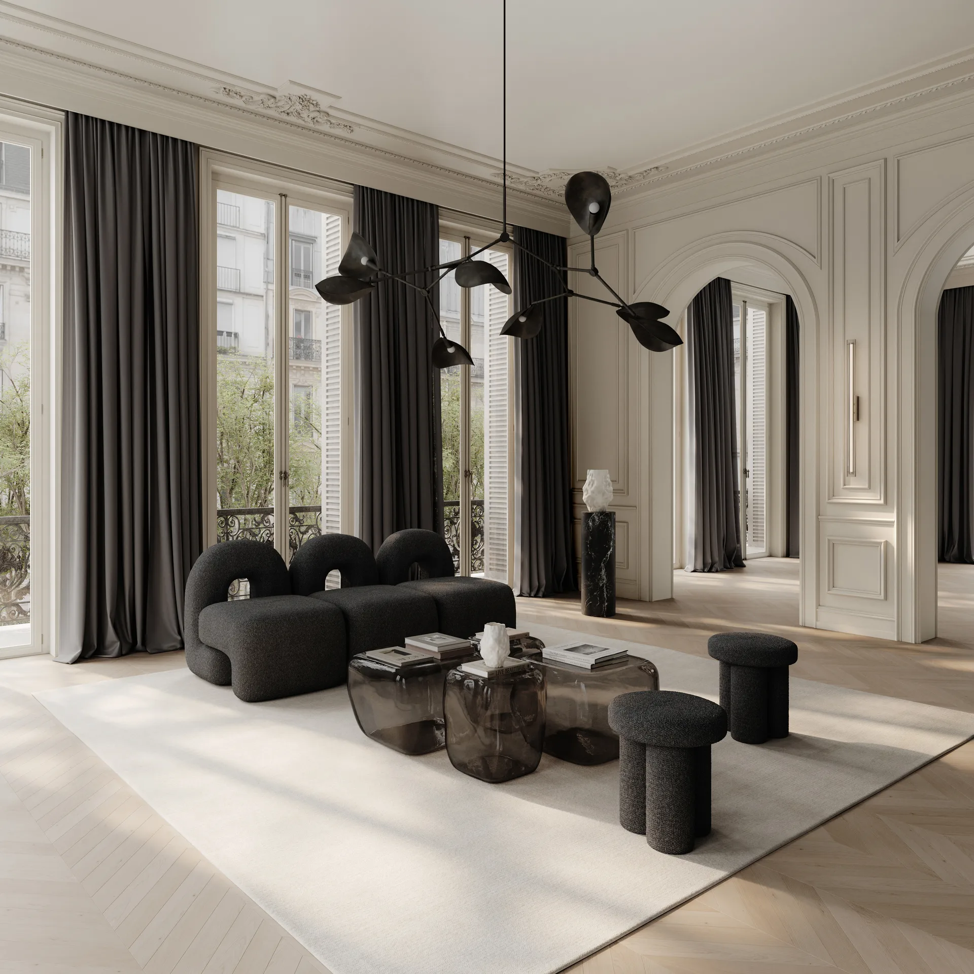 Poltrona lounge Daiku, Deep taupe 101 Copenhagen