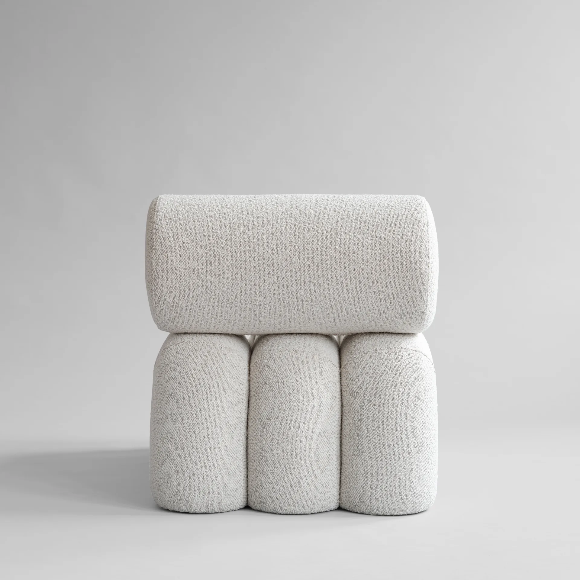 Poltrona lounge Foku Chair, Bouclé 101 Copenhagen