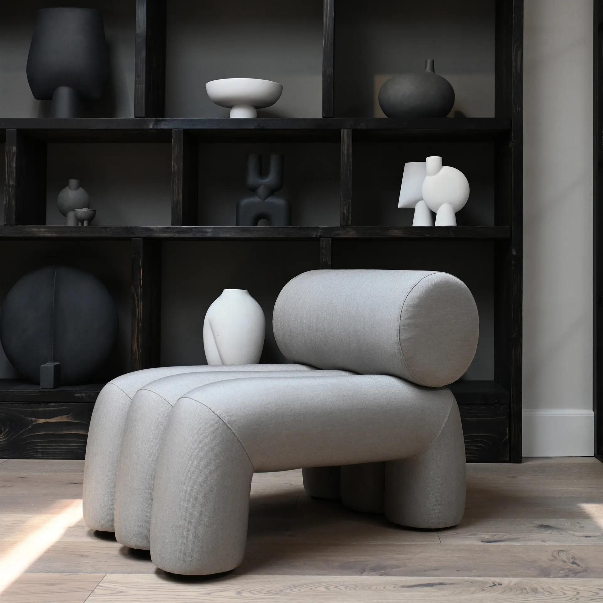 Poltrona lounge Foku Chair, Taupe 101 Copenhagen