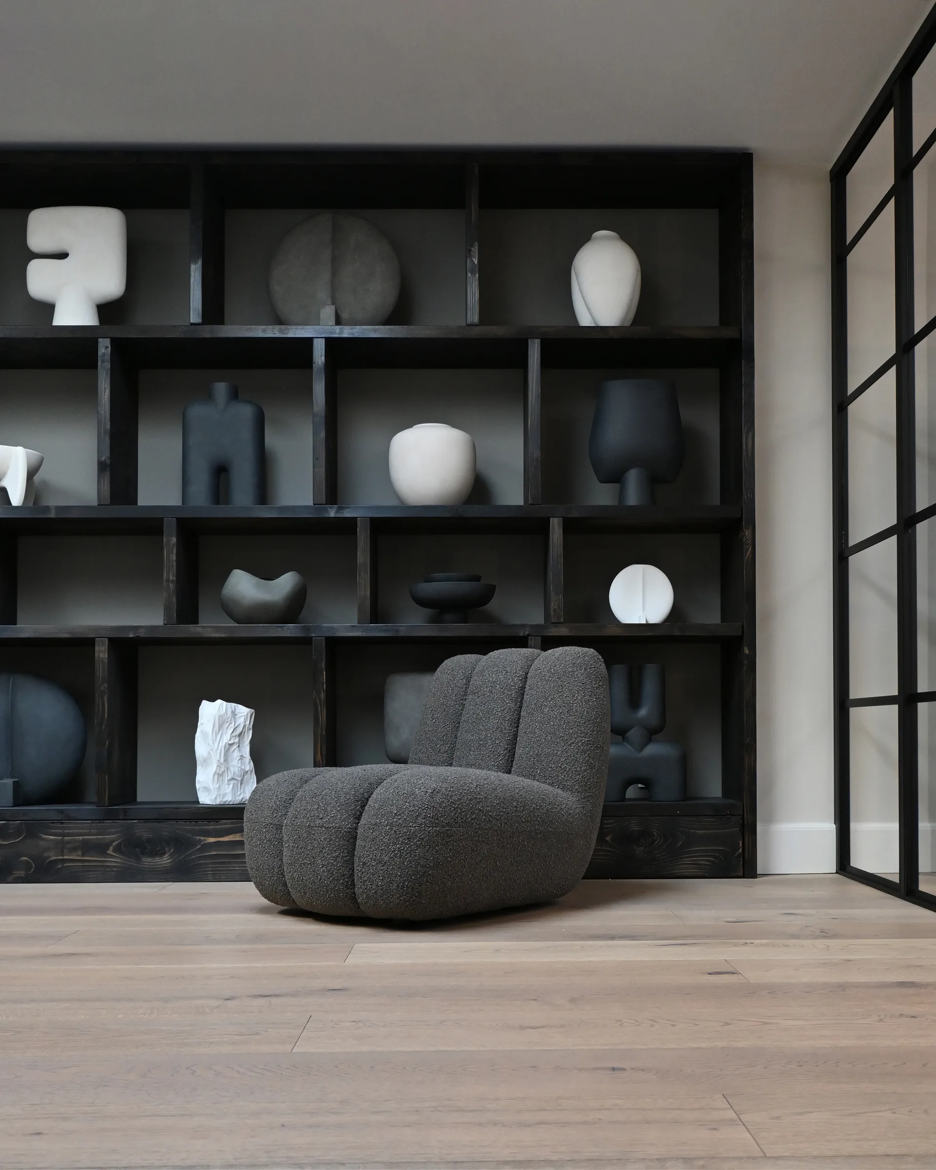 Poltrona lounge in bouclé Toe, Deep taupe 101 Copenhagen