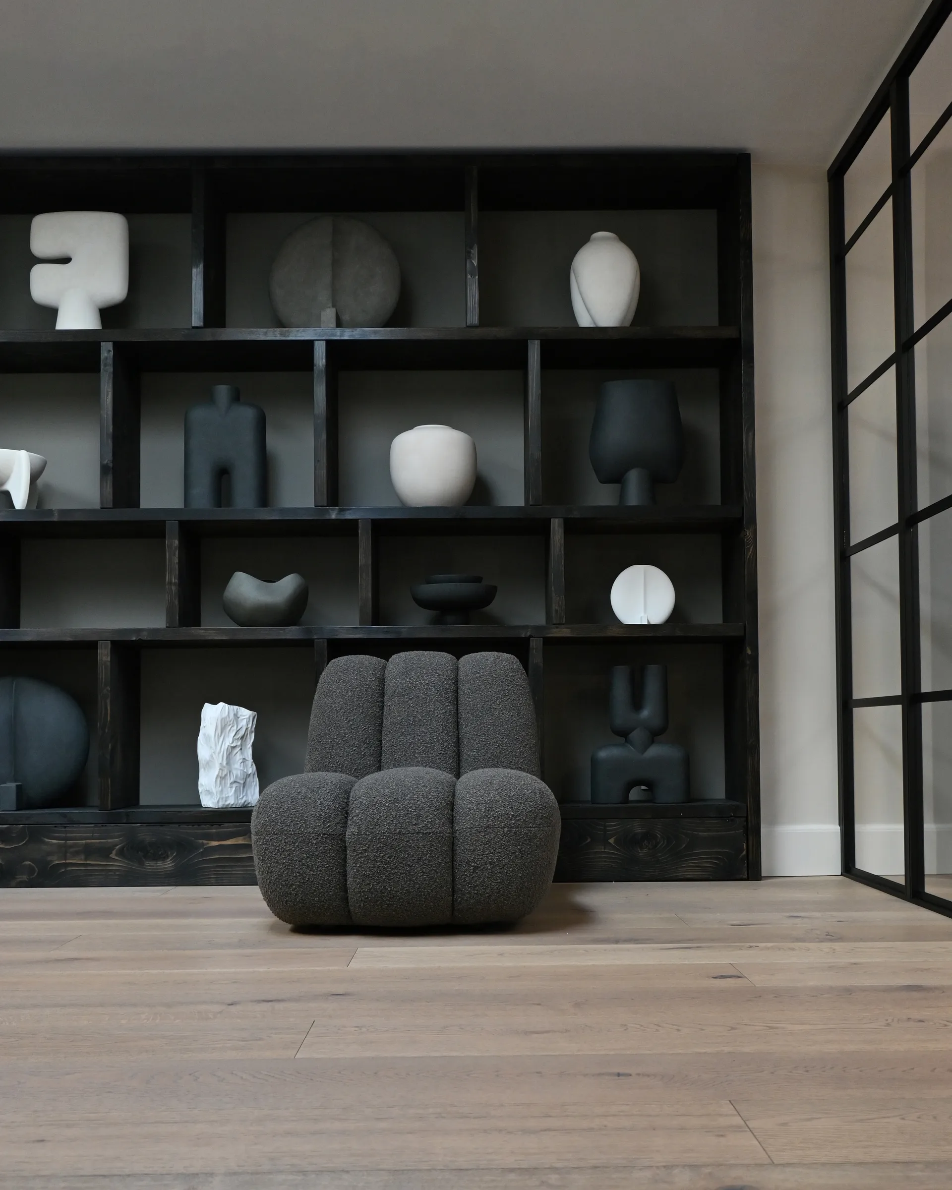 Poltrona lounge in bouclé Toe, Deep taupe 101 Copenhagen