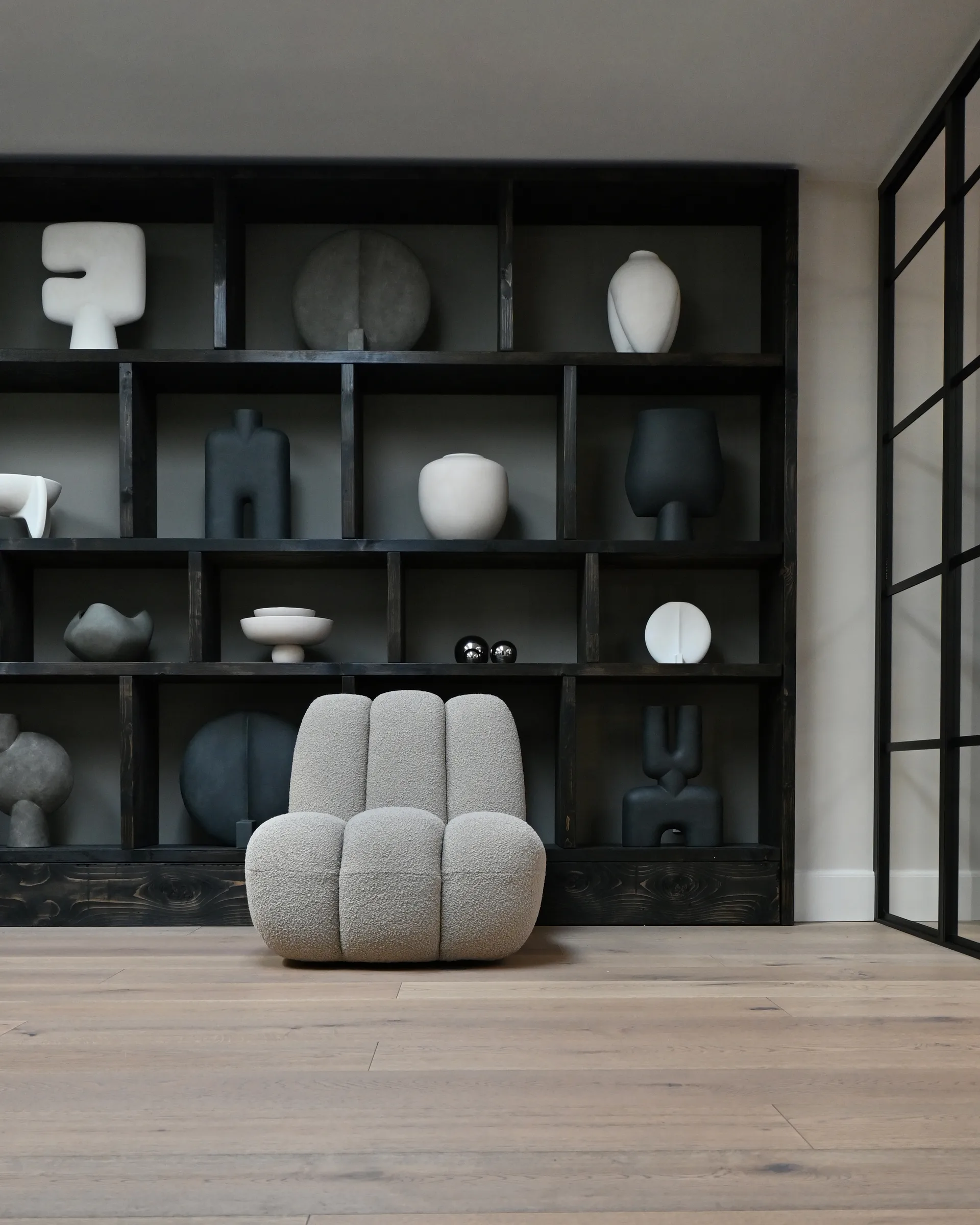 Poltrona lounge in bouclé Toe, Smoked sand 101 Copenhagen