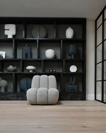 Poltrona lounge in bouclé Toe - Smoked sand - 101 Copenhagen