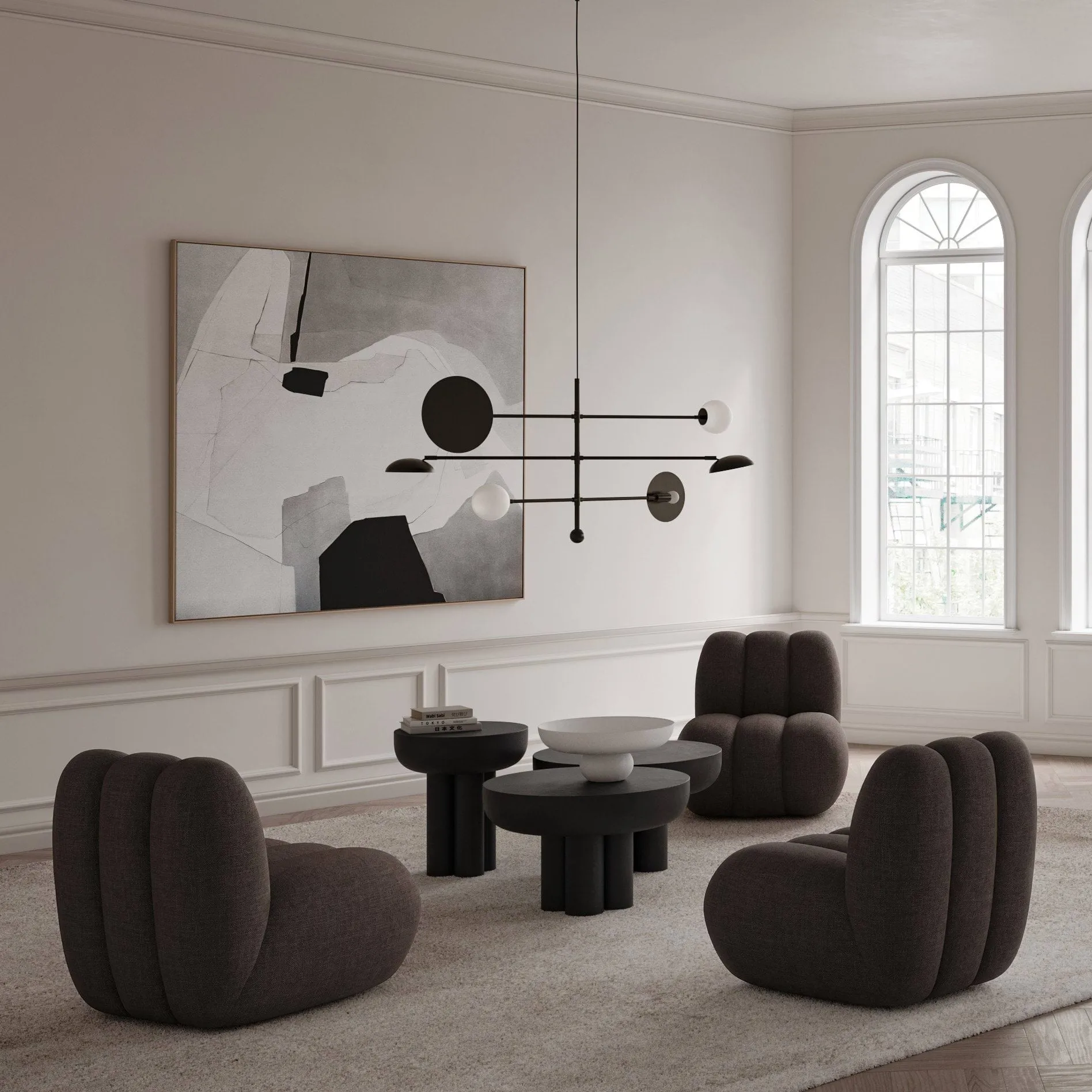 Poltrona lounge Toe, Marrone scuro 101 Copenhagen
