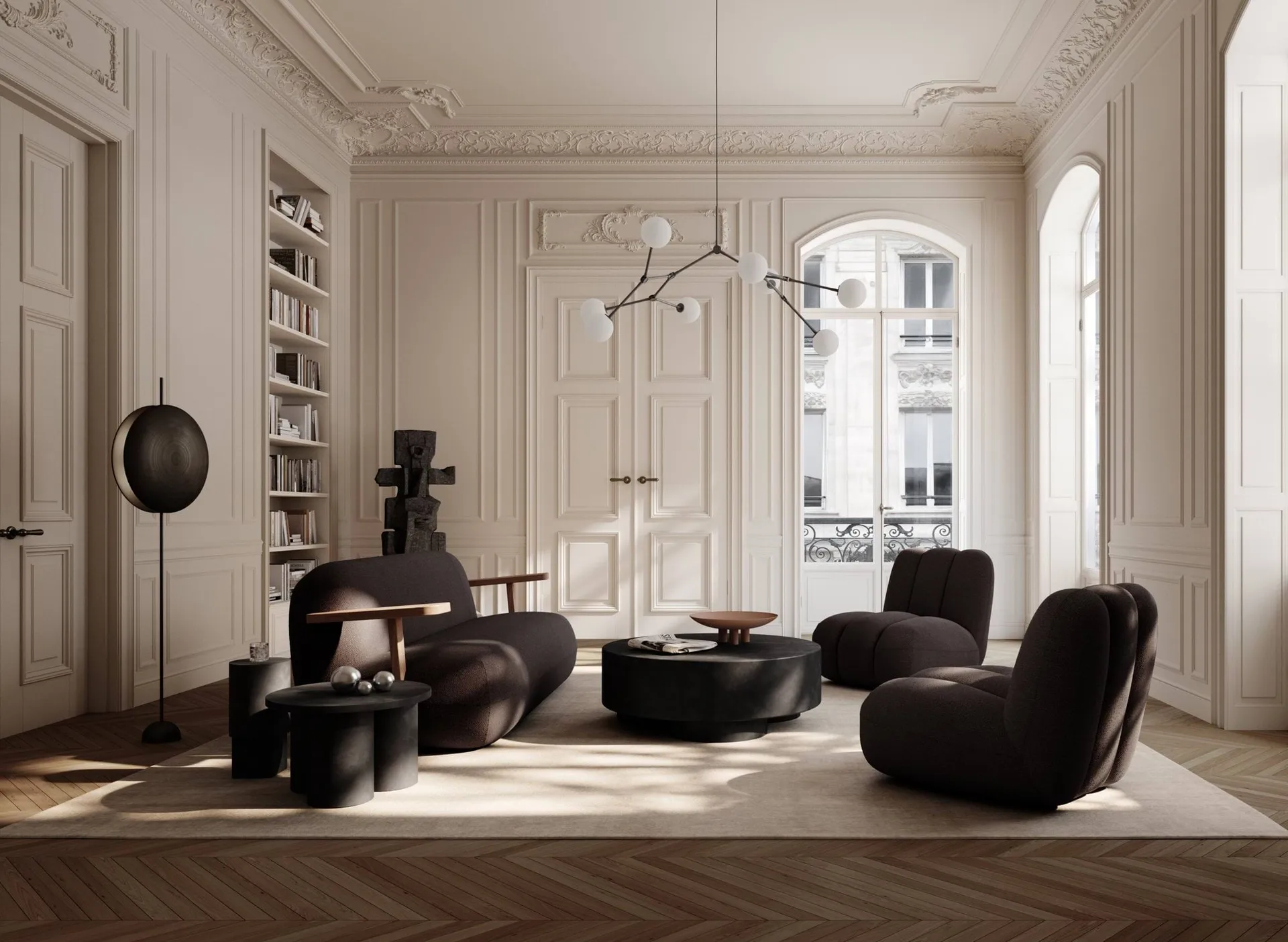 Poltrona lounge Toe, Marrone scuro 101 Copenhagen