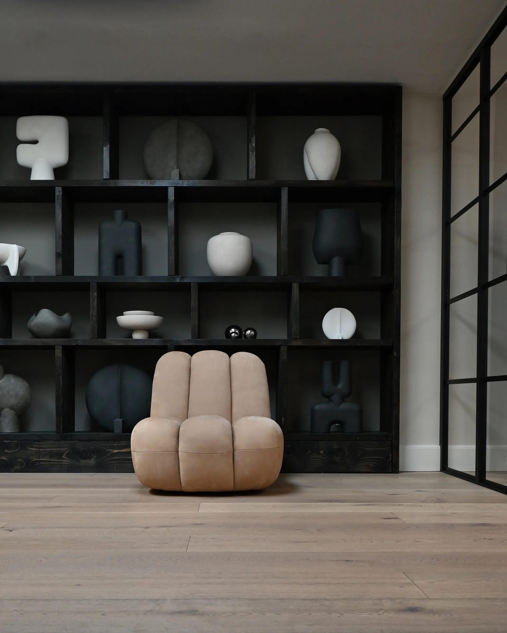 Poltrona lounge Toe, Nubuck 101 Copenhagen