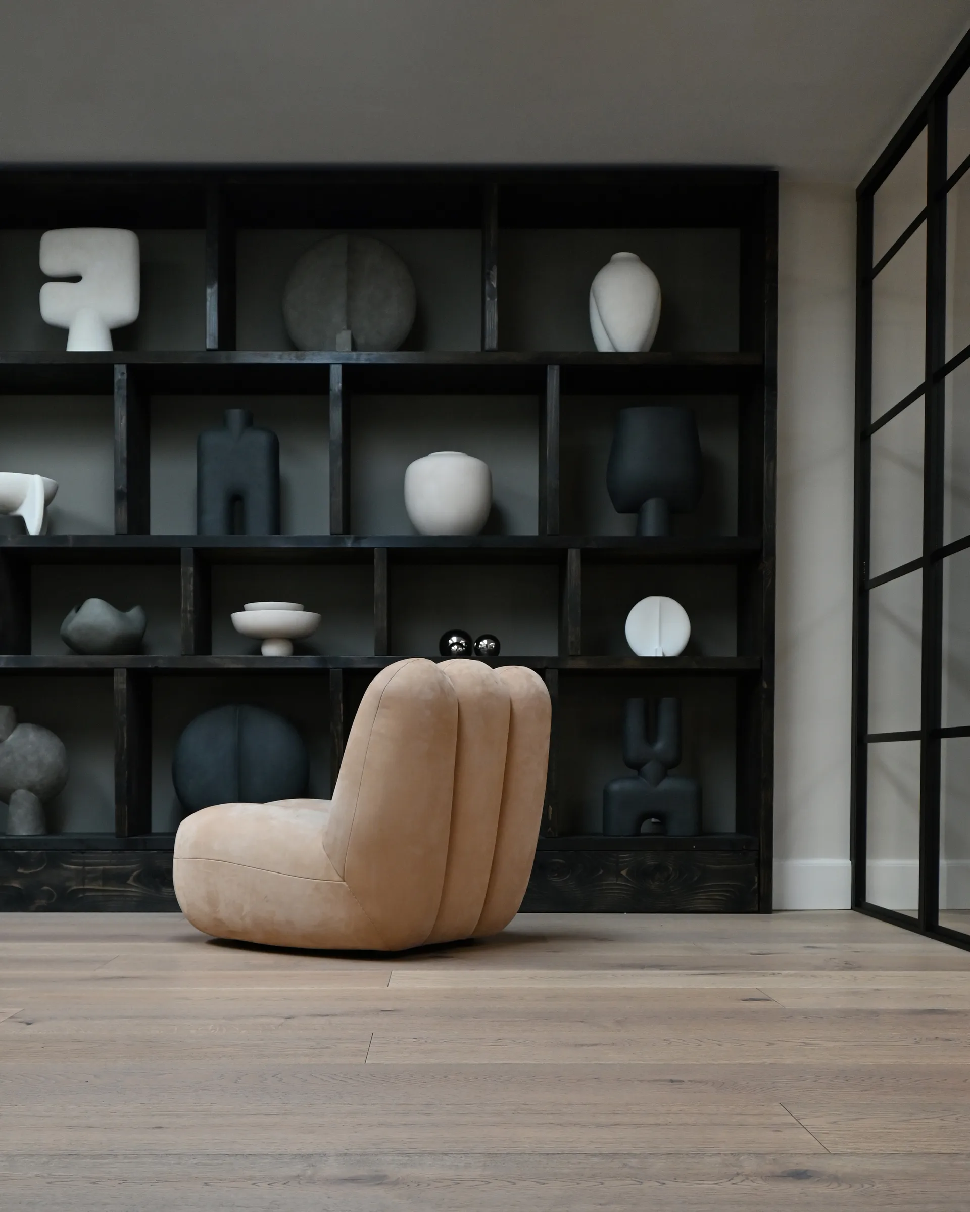 Poltrona lounge Toe, Nubuck 101 Copenhagen