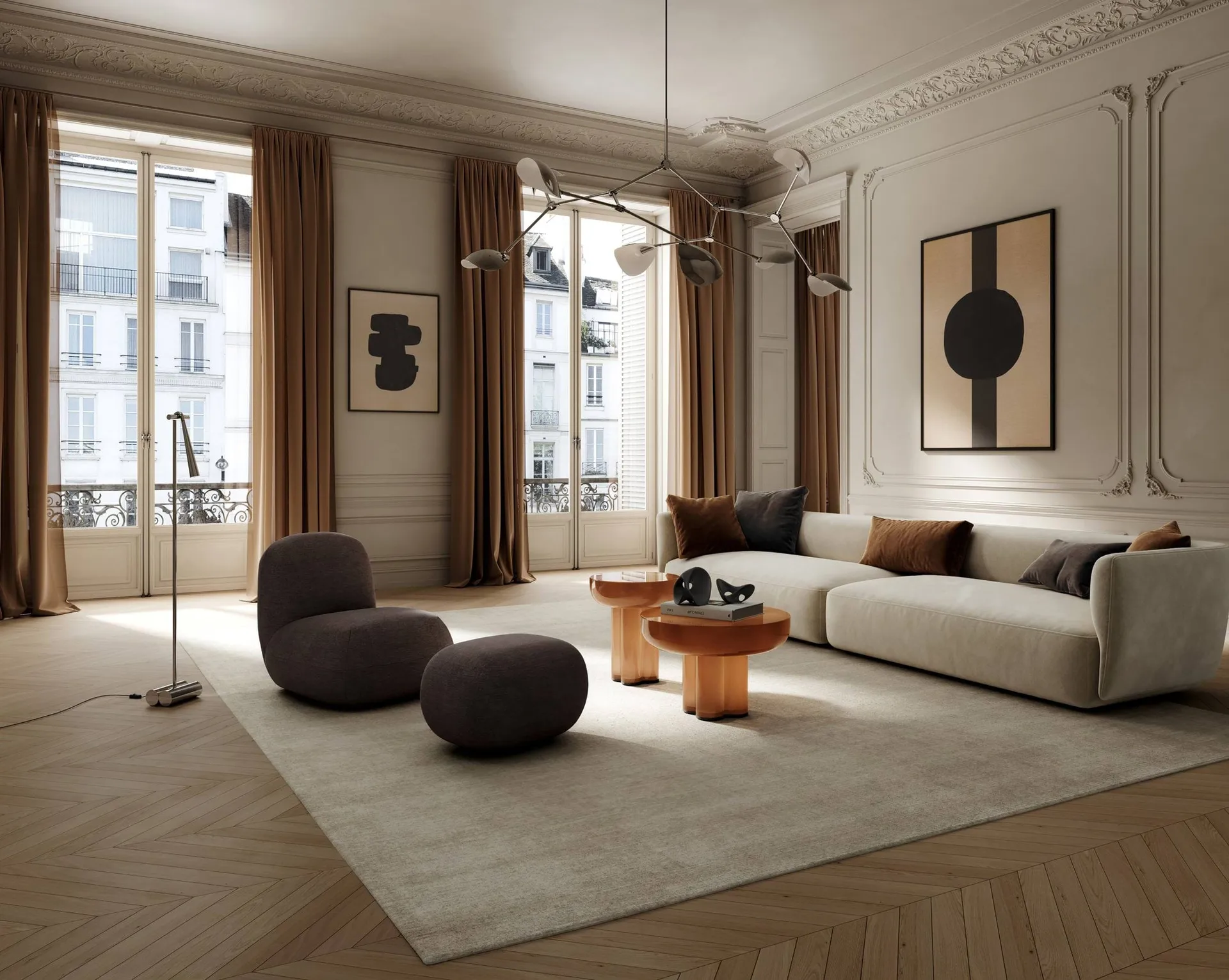Poltrona Toe Chair Flat 92x75 cm, Marrone scuro 101 Copenhagen