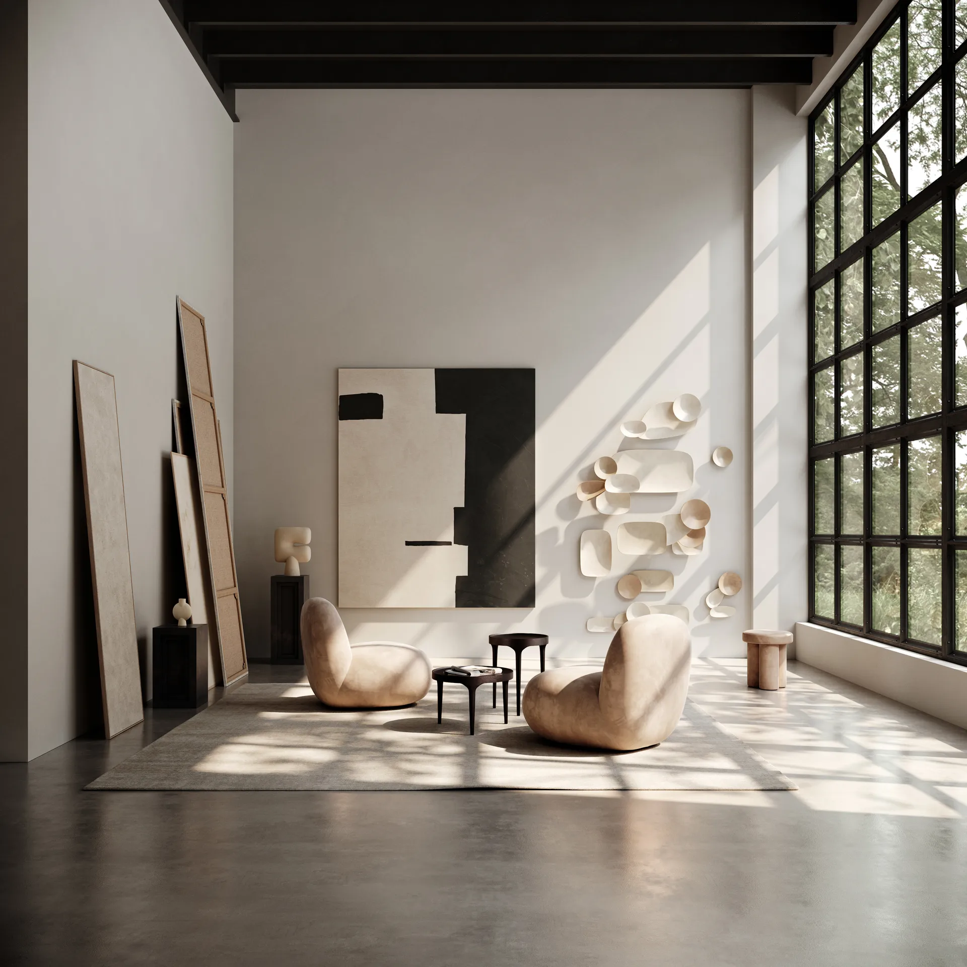 Poltrona Toe Chair Flat 92x75 cm, Nubuck 101 Copenhagen