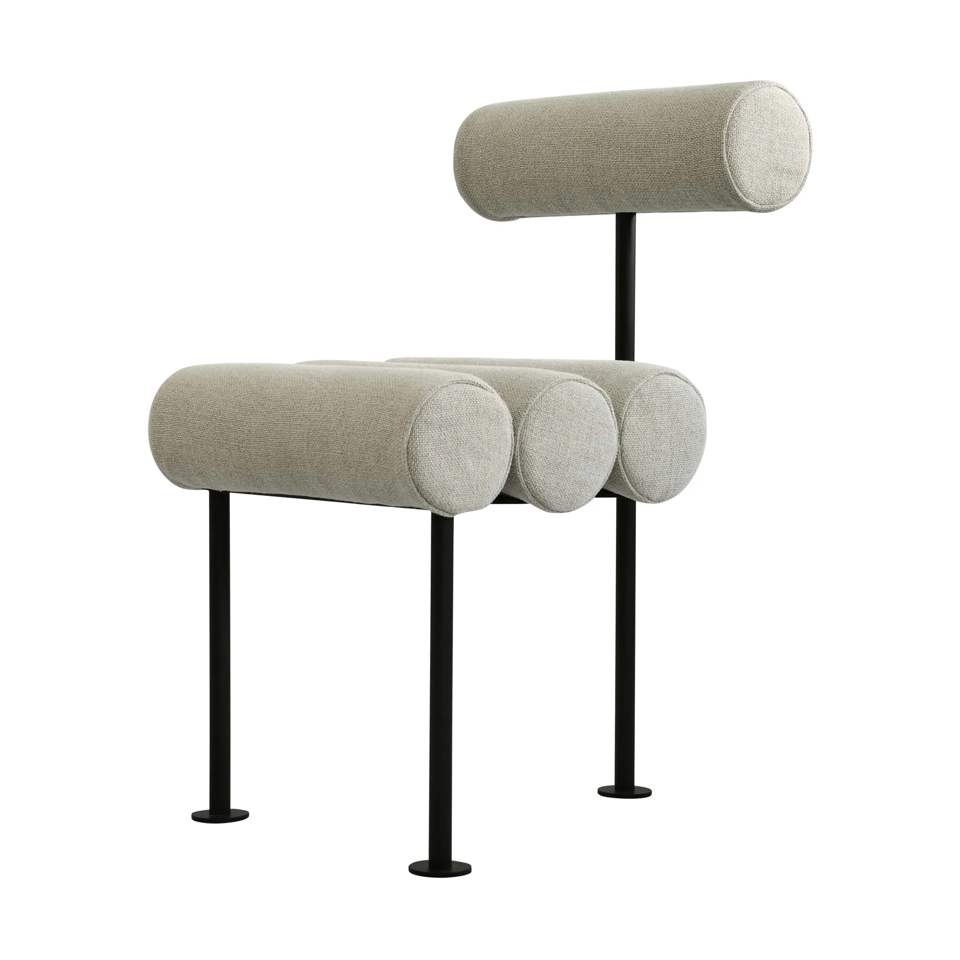 Sedia da pranzo Hiro, Struttura nera - sabbia 101 Copenhagen