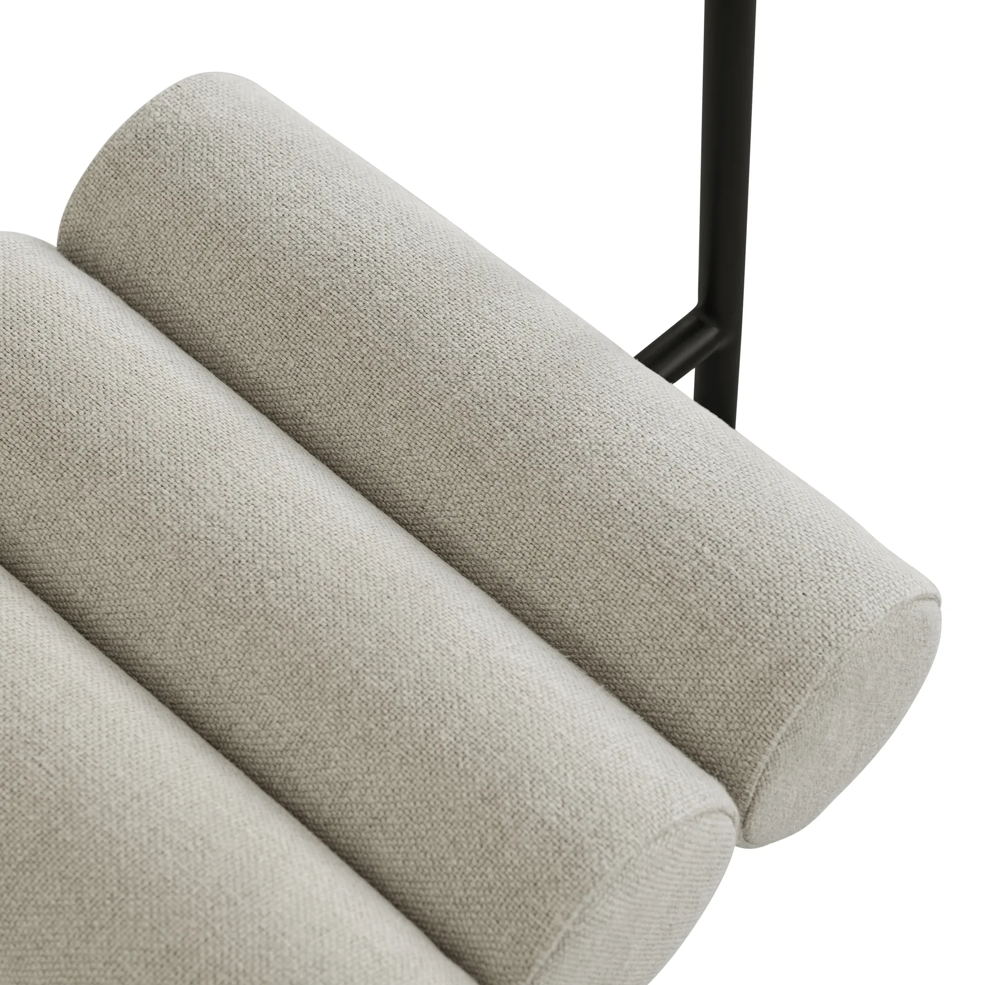 Sedia da pranzo Hiro, Struttura nera - sabbia 101 Copenhagen