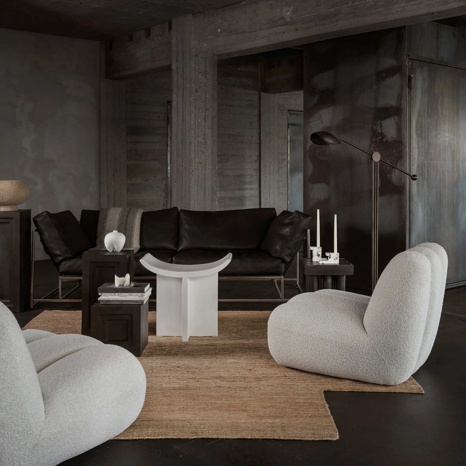 Sgabello Brutus 50x60 cm, Bone white 101 Copenhagen