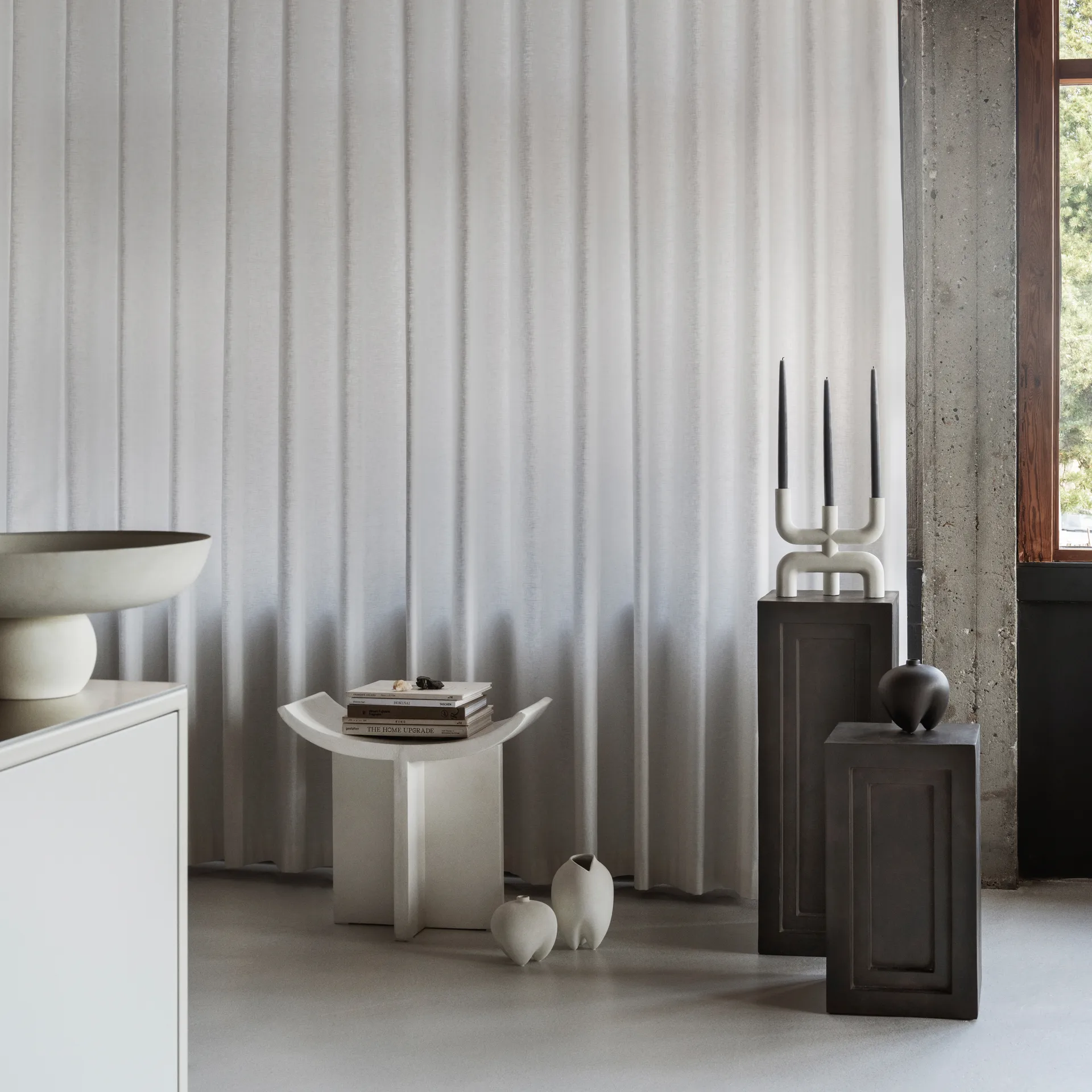 Sgabello Brutus 50x60 cm, Bone white 101 Copenhagen