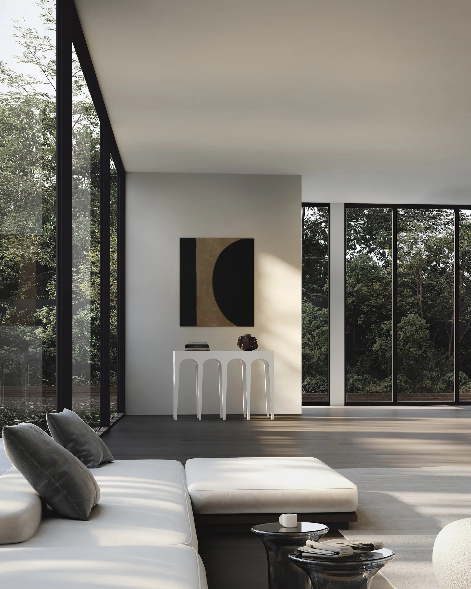 Tavolino Bow Console big 114x82 cm, Betulla 101 Copenhagen