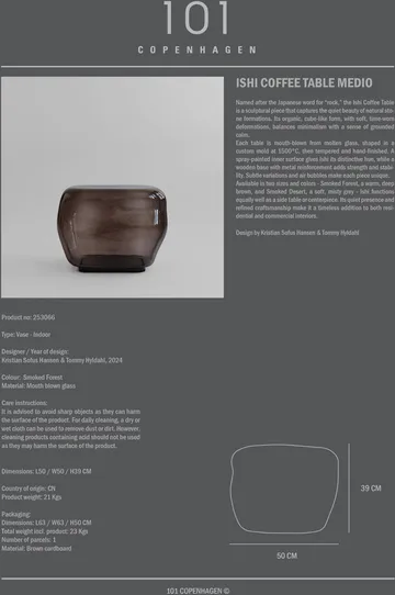 Tavolino Ishi medio - Smoked forest - 101 Copenhagen