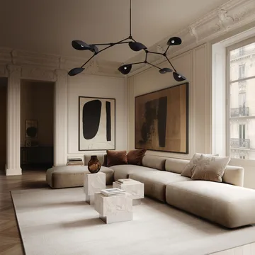 Tavolino Temple low 42x40 cm - Cromo-calcare - 101 Copenhagen