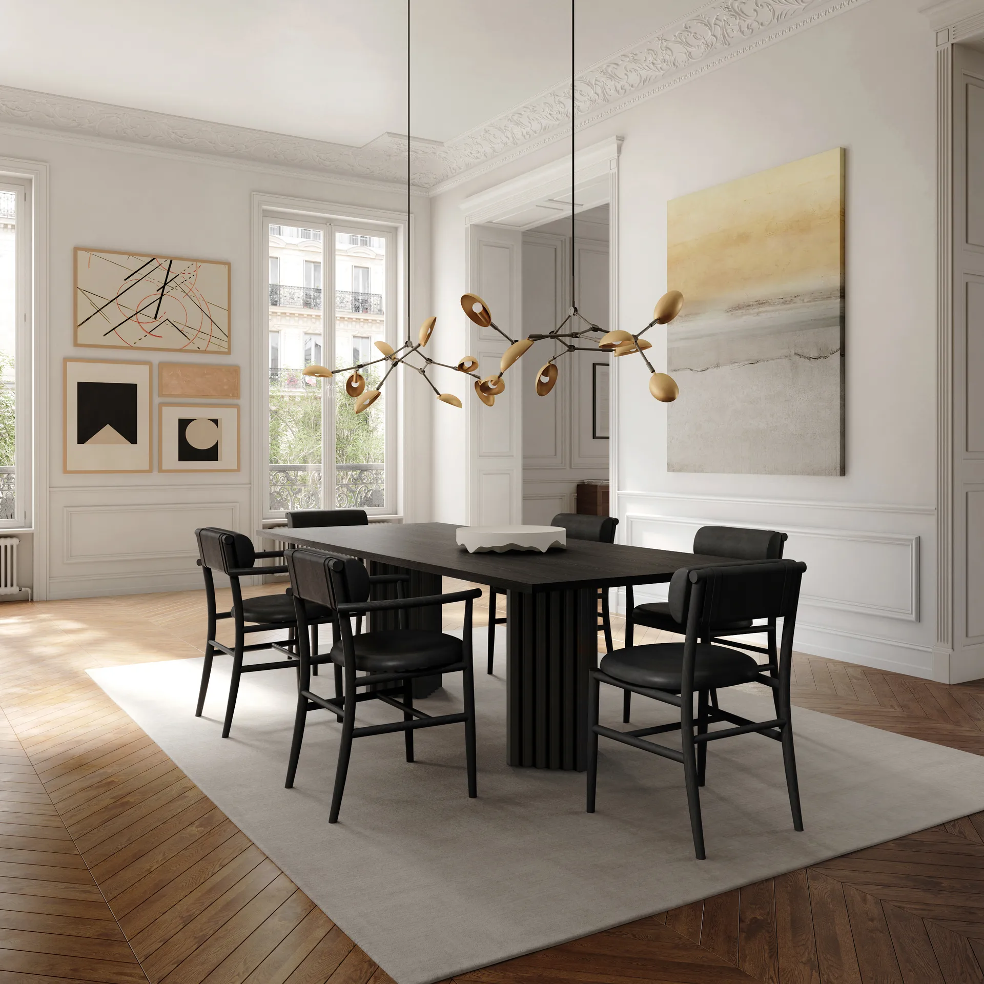 Tavolo da pranzo Arc 95x250 cm, Coffee black oak 101 Copenhagen