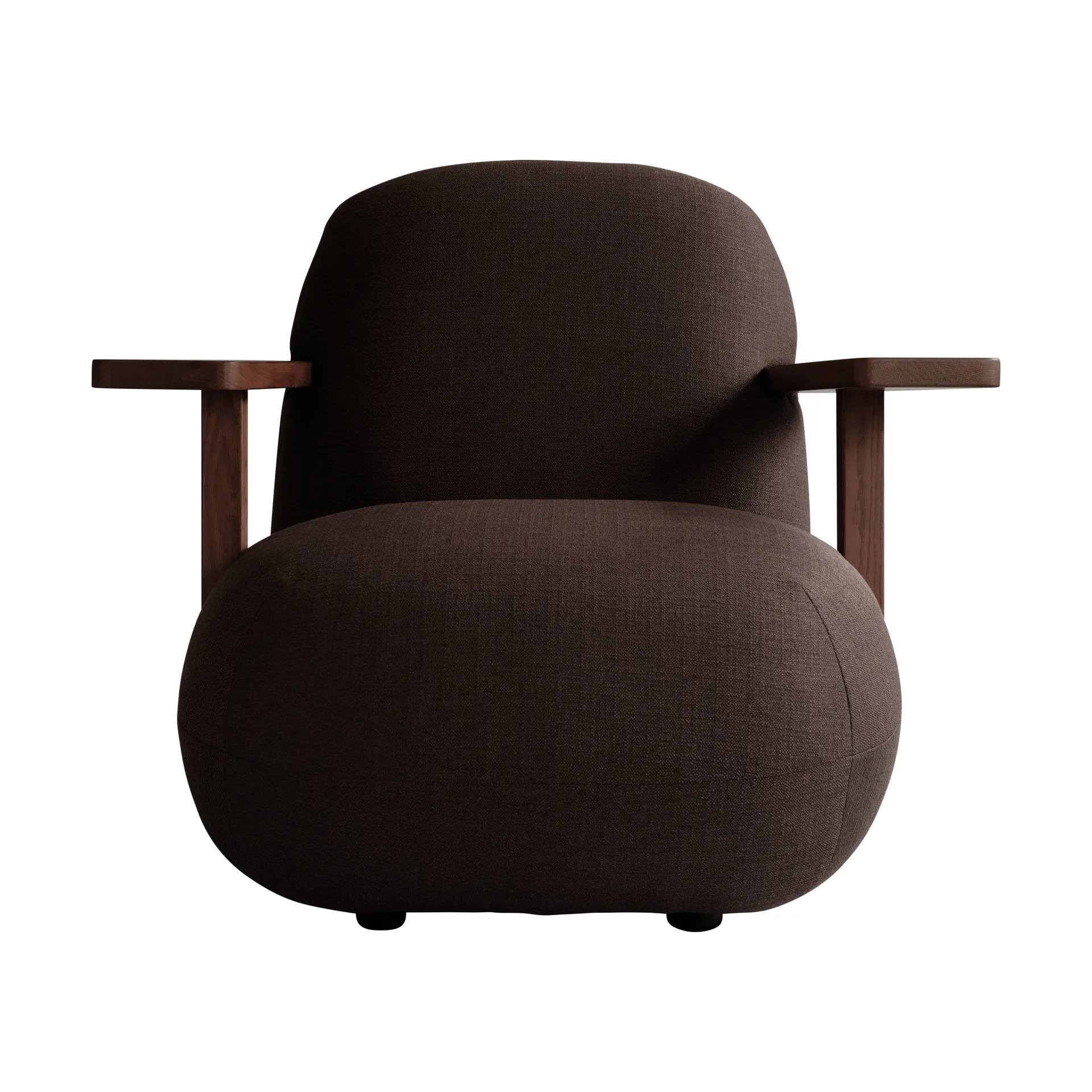 Toe chair poltrona con braccioli, Classic brown oak-dark brown 101 Copenhagen