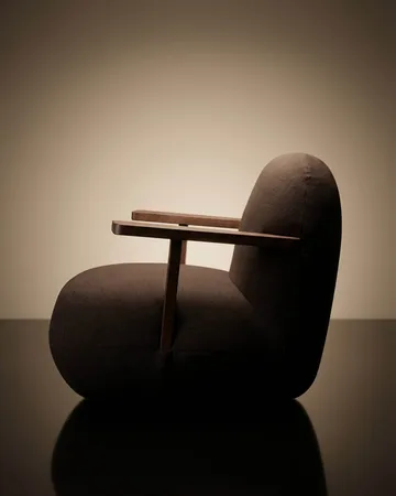 Toe chair poltrona con braccioli - Classic brown oak-dark brown - 101 Copenhagen